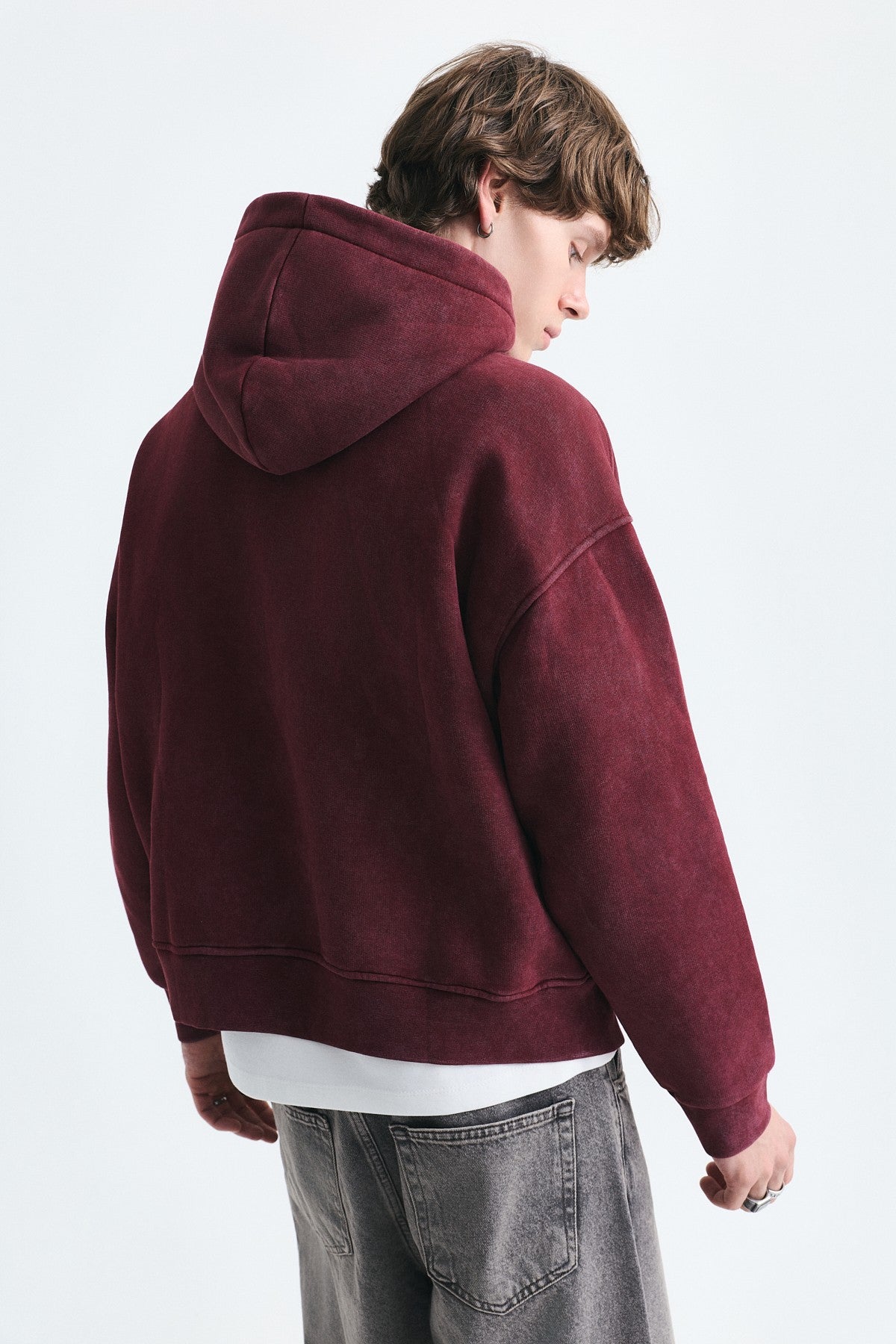Boxy Fit Patchwork Sweatshirt