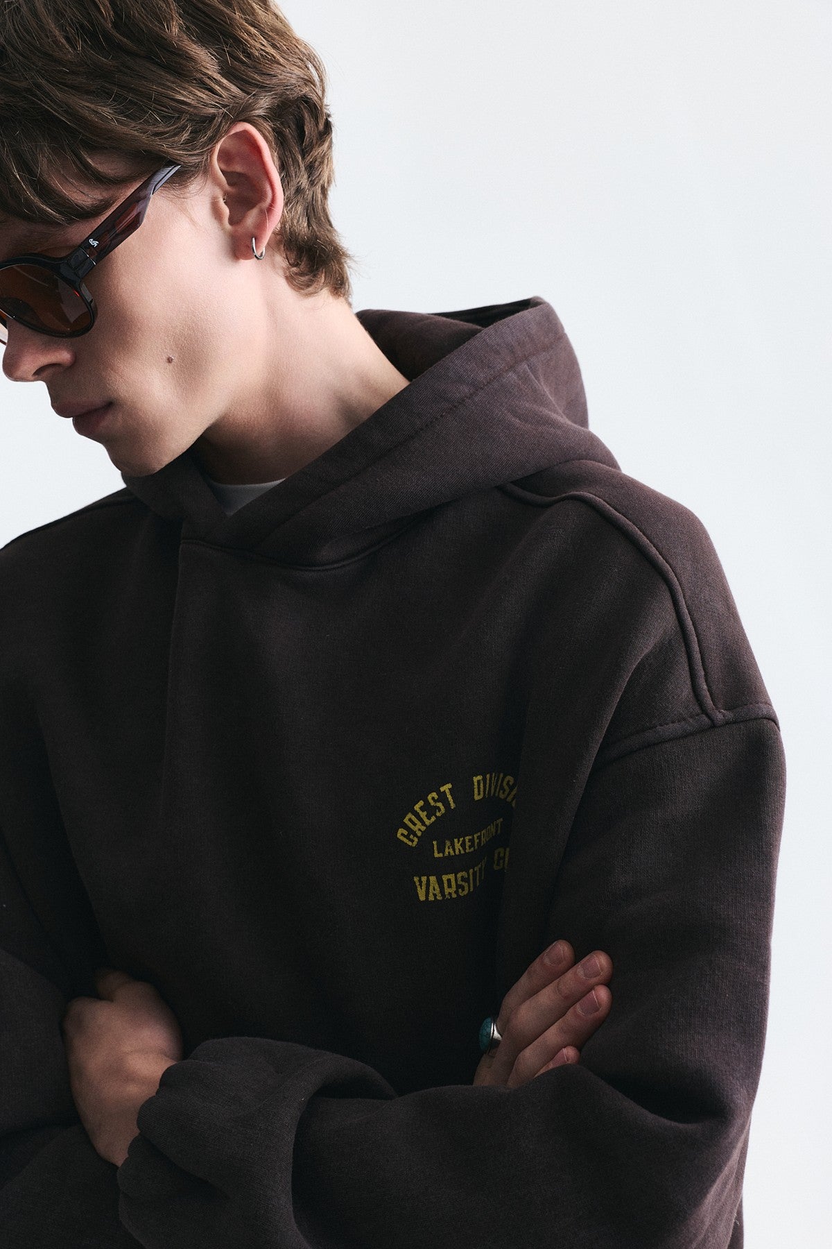 Oversized Printed Hooded Sweatshirt