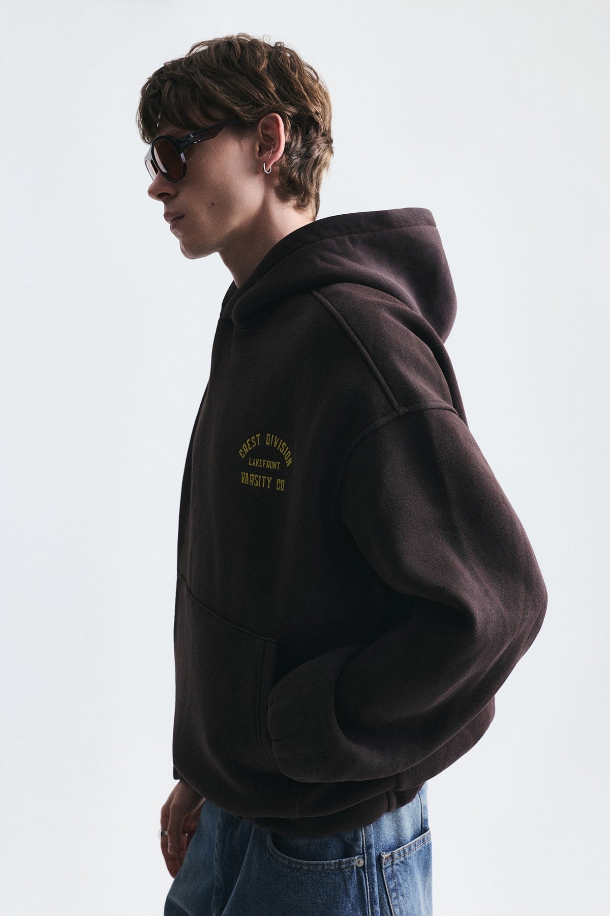 Oversized Printed Hooded Sweatshirt