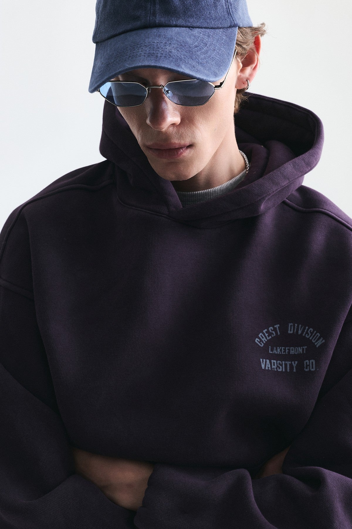 Oversized Printed Hooded Sweatshirt