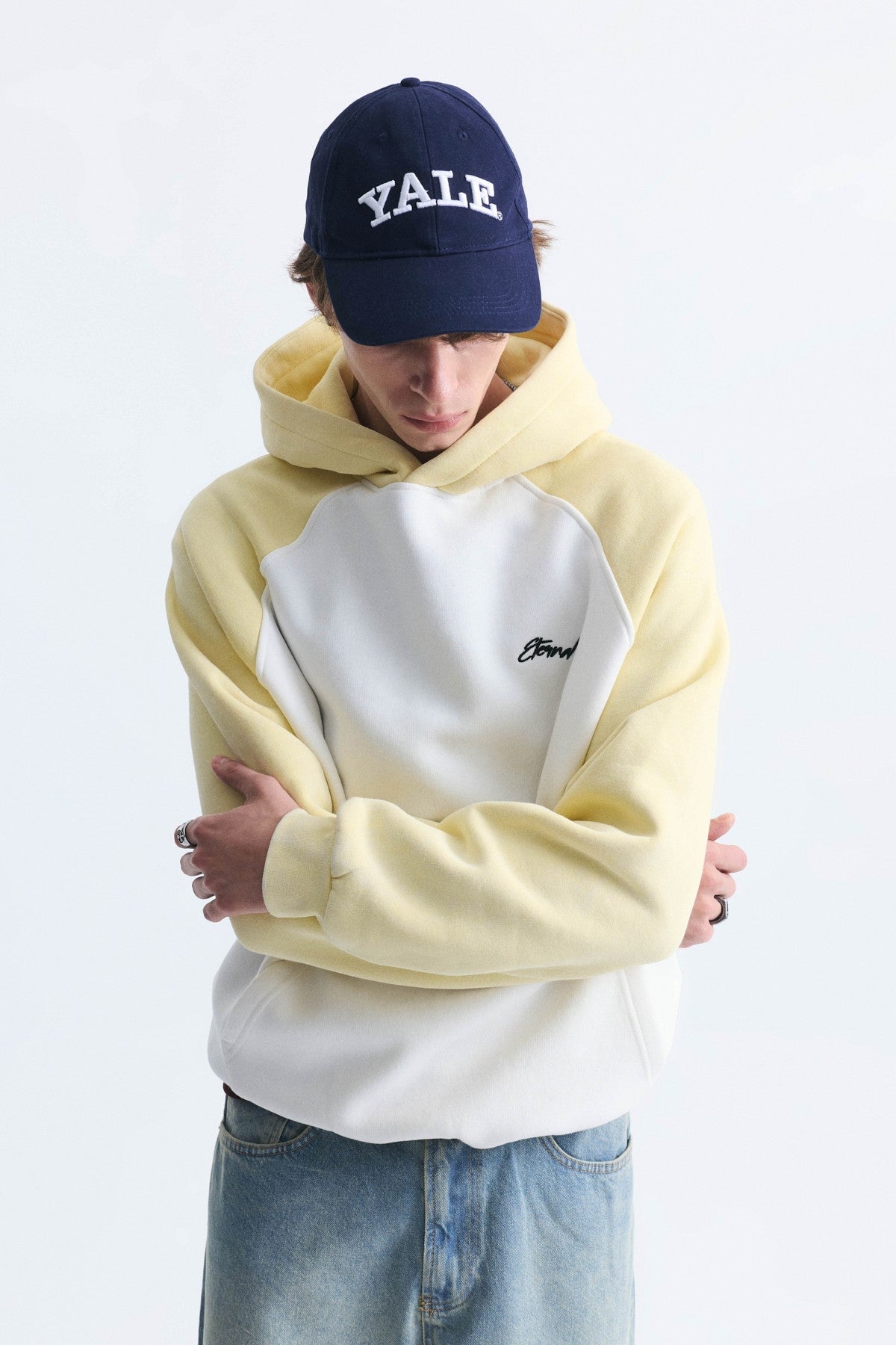 Color-Blocked Hooded Sweatshirt