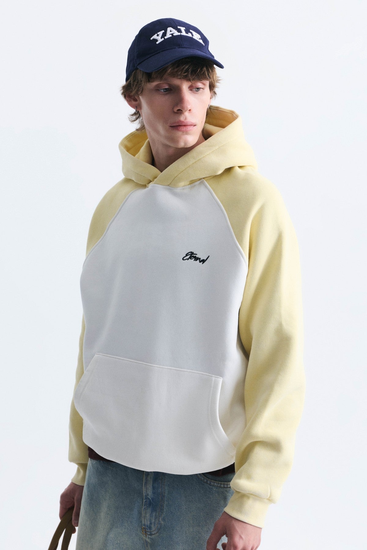 Color-Blocked Hooded Sweatshirt