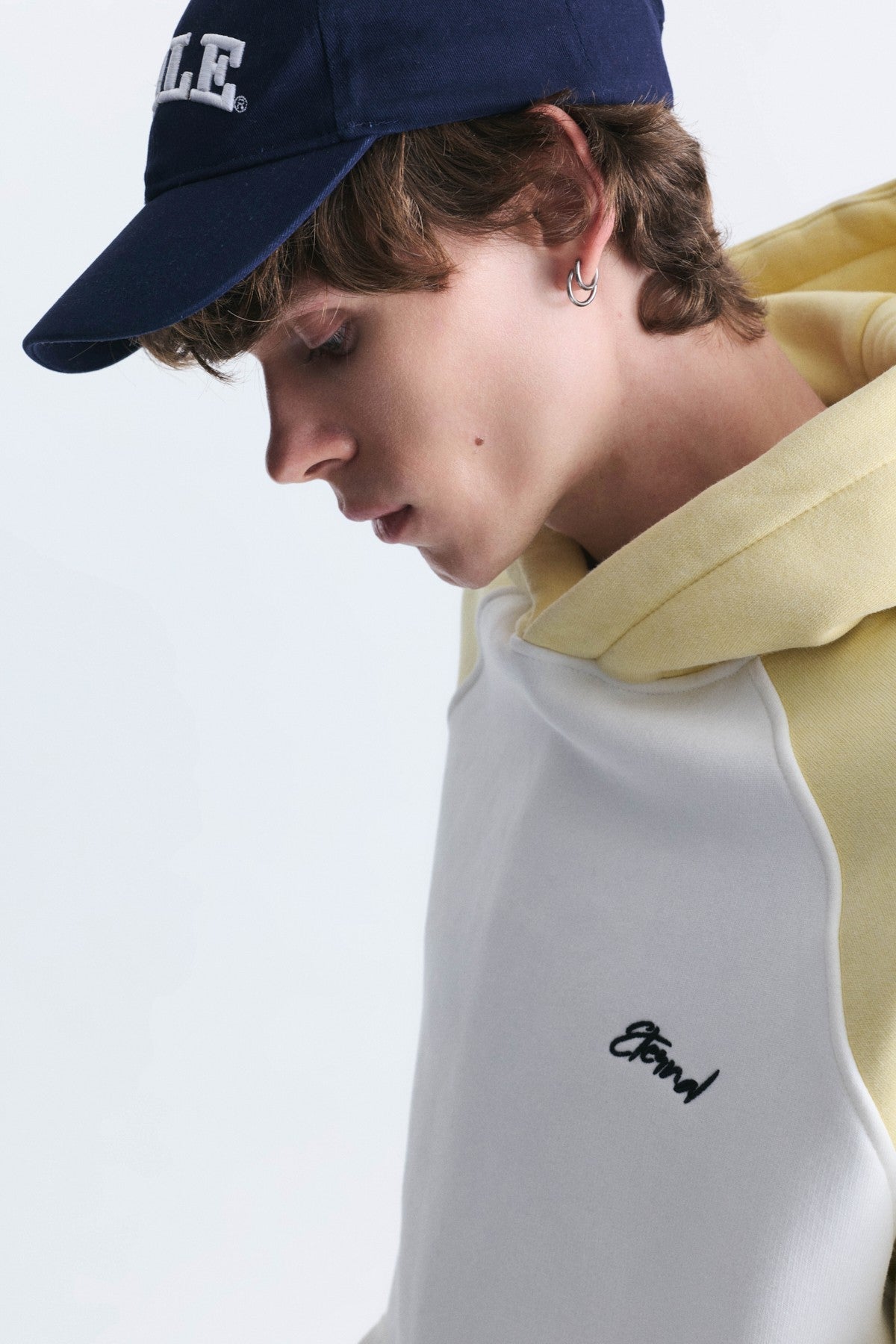 Color-Blocked Hooded Sweatshirt