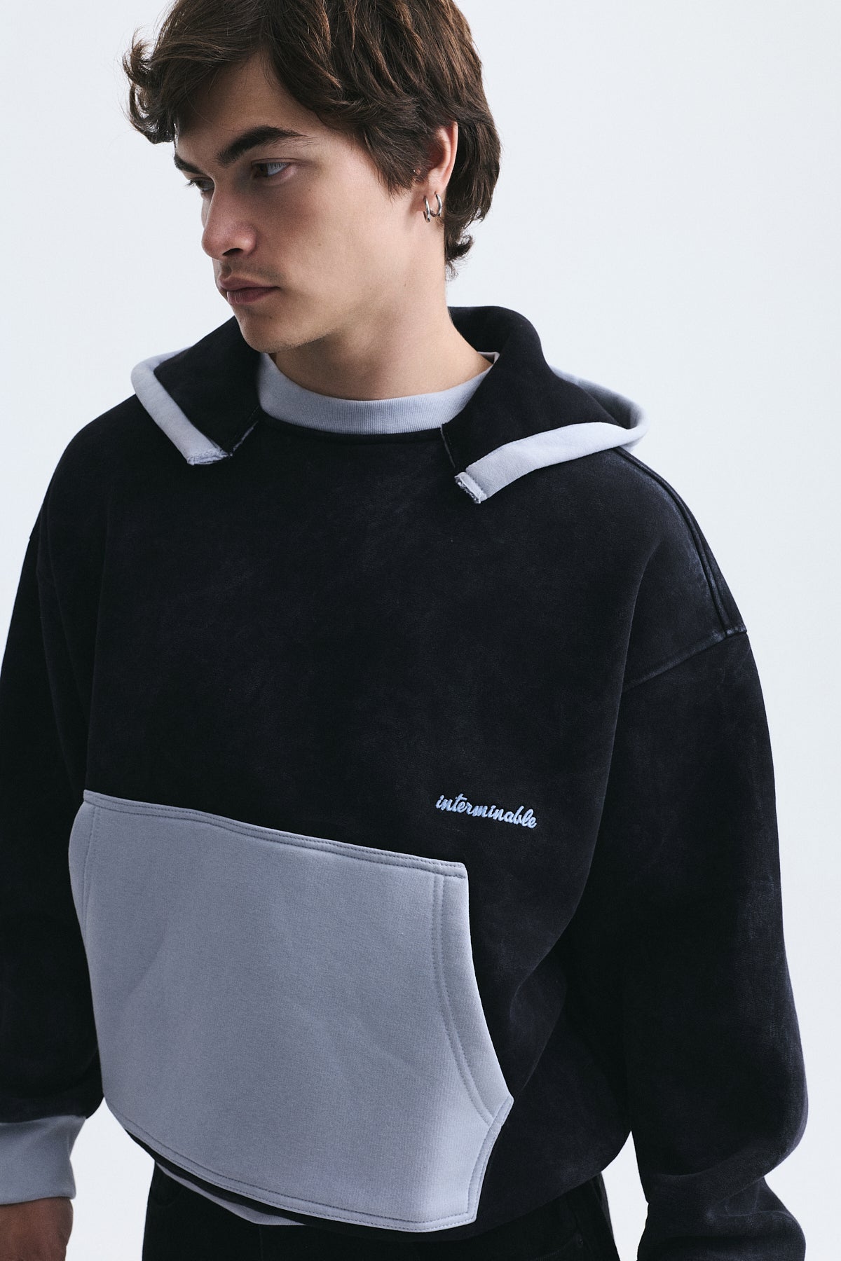 Block-Color Oversized Sweatshirt