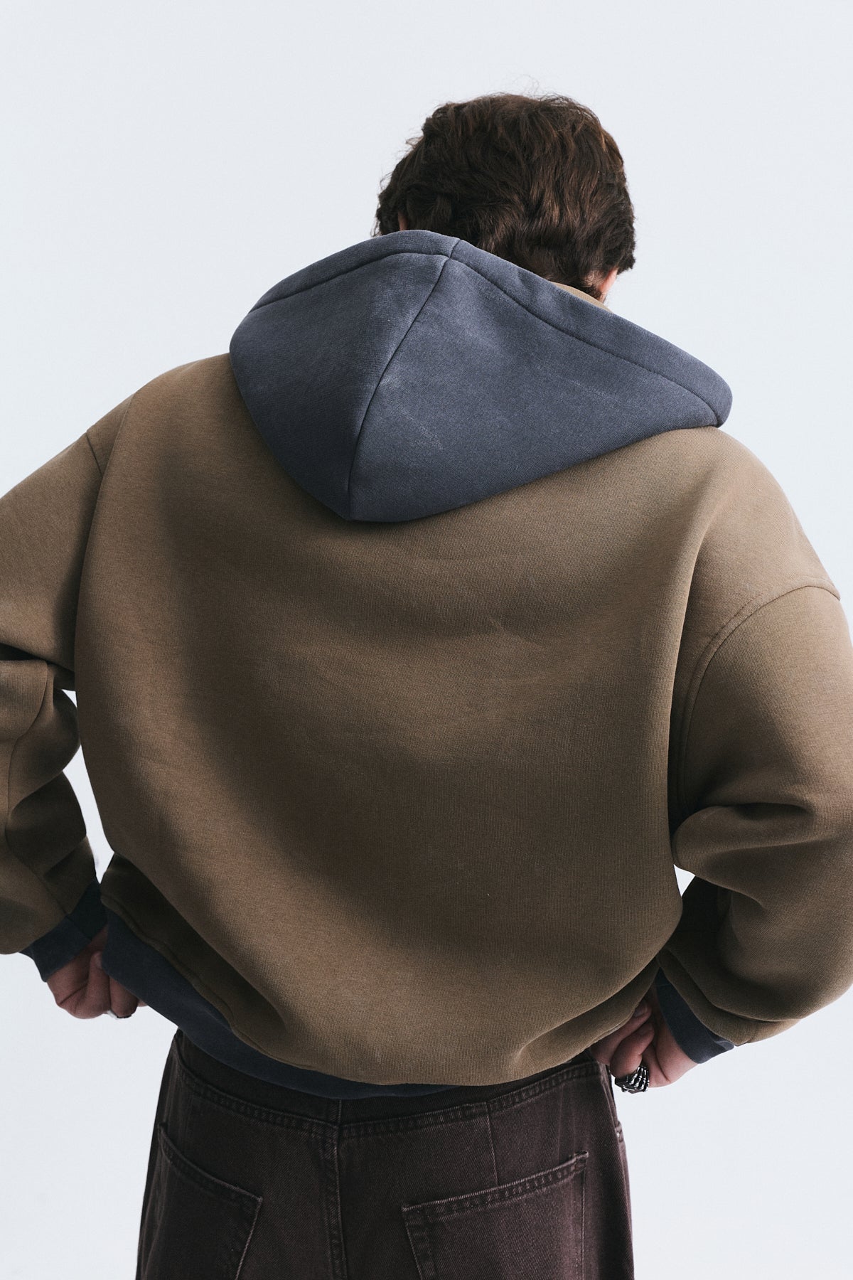 Block-Color Oversized Sweatshirt