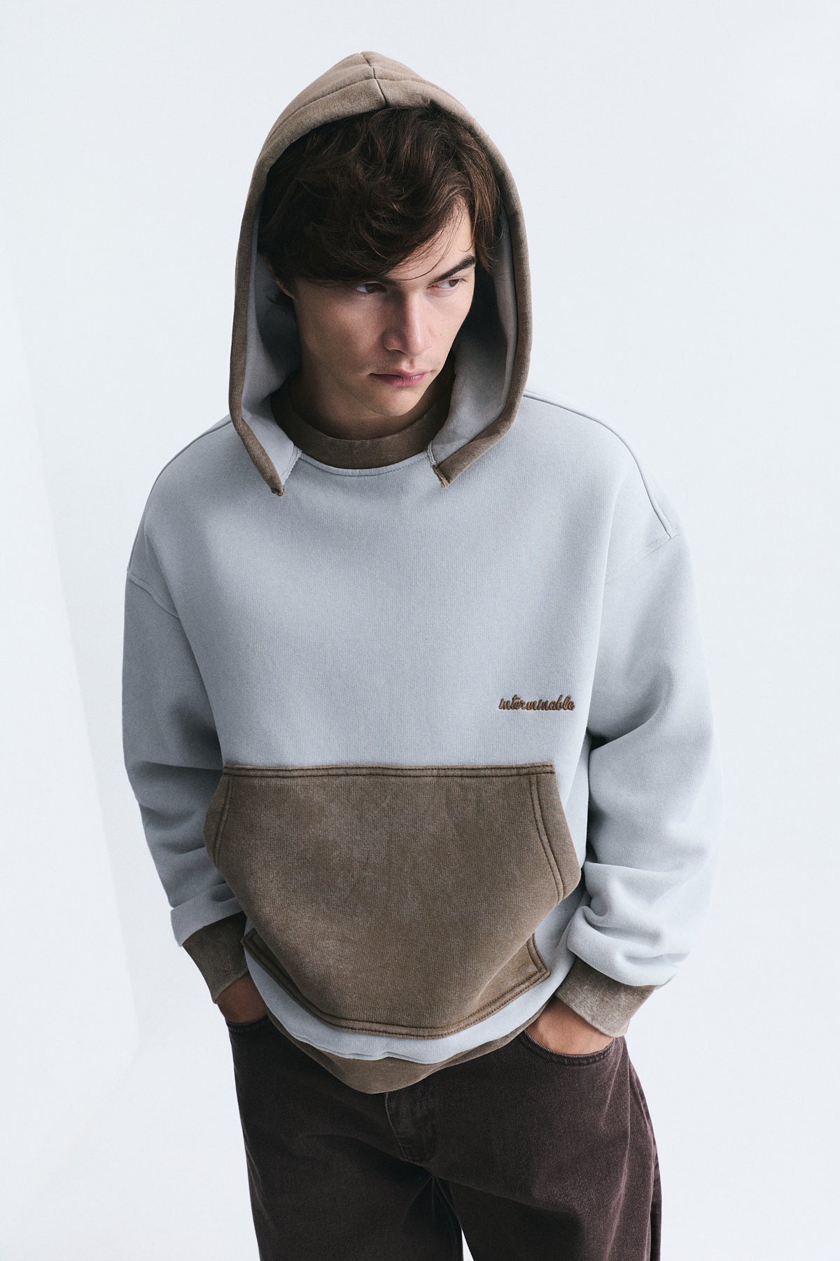 Block-Color Oversized Sweatshirt