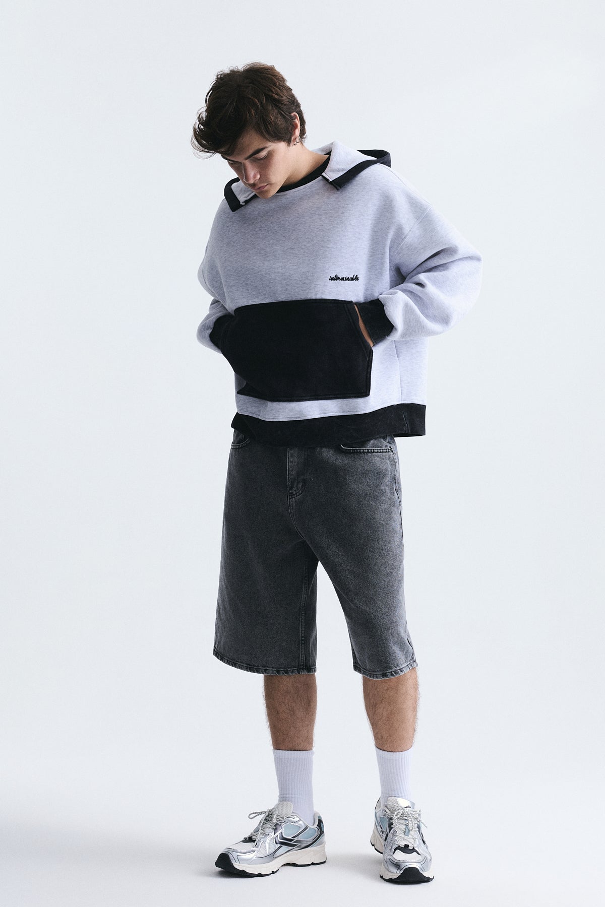 Block-Color Oversized Sweatshirt