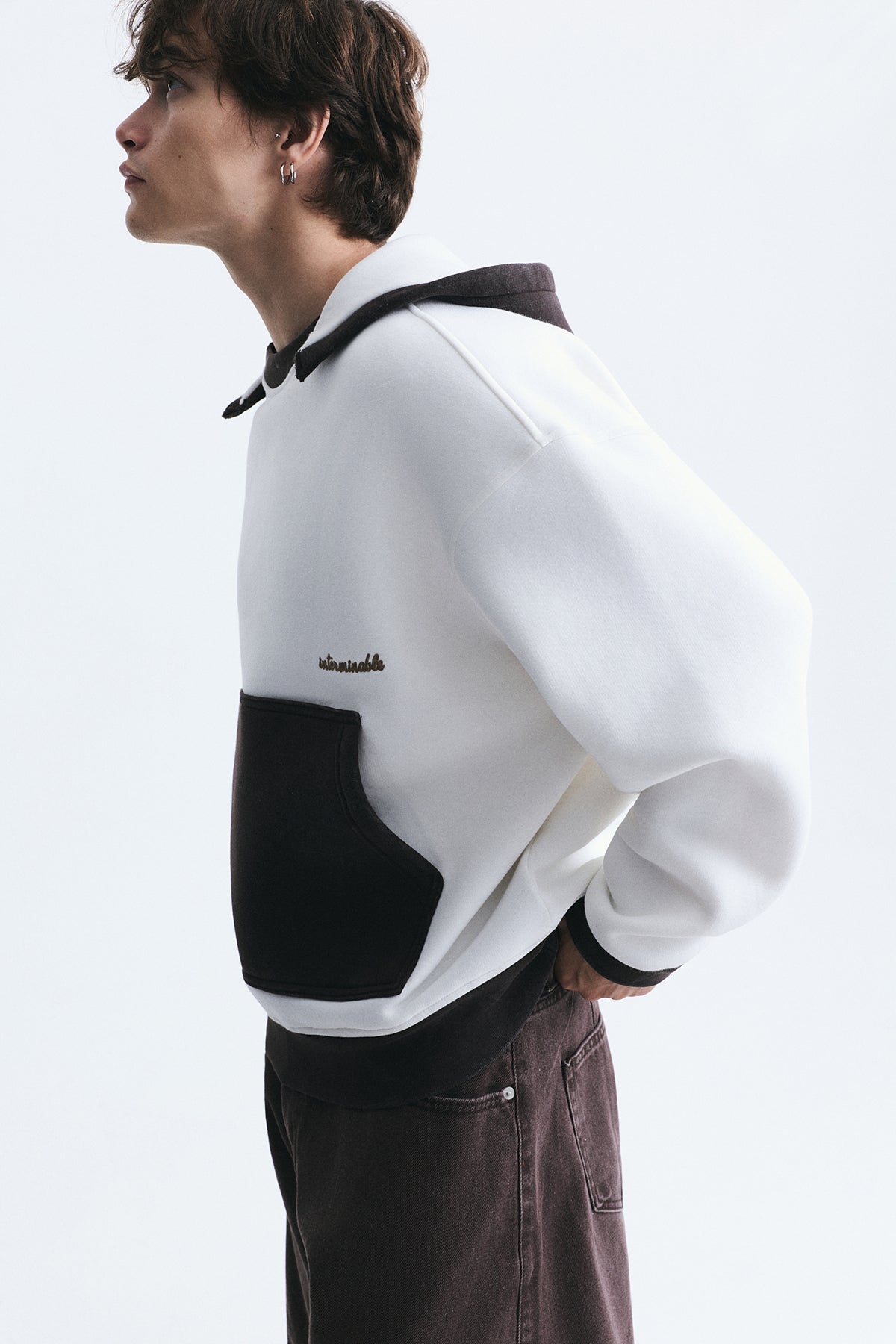 Block-Color Oversized Sweatshirt