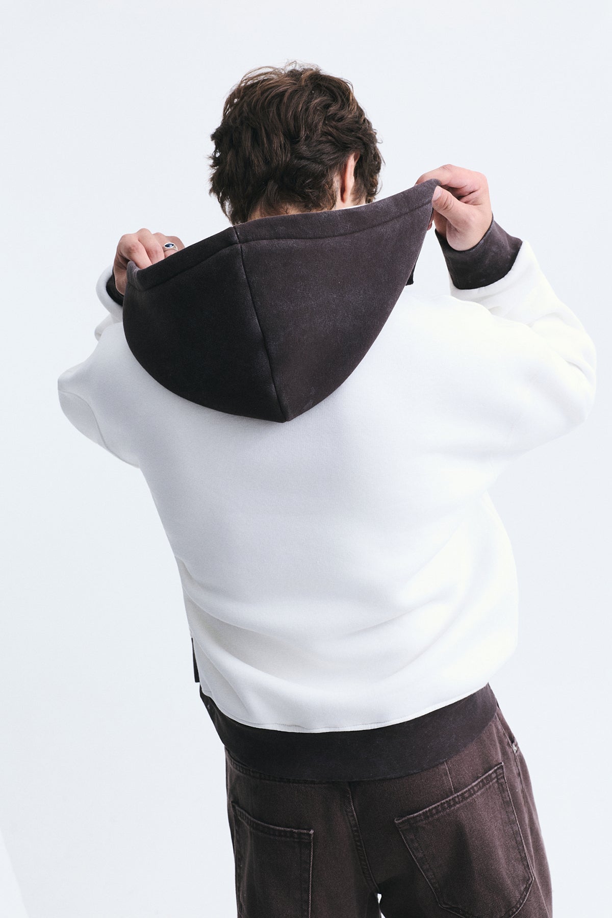Block-Color Oversized Sweatshirt