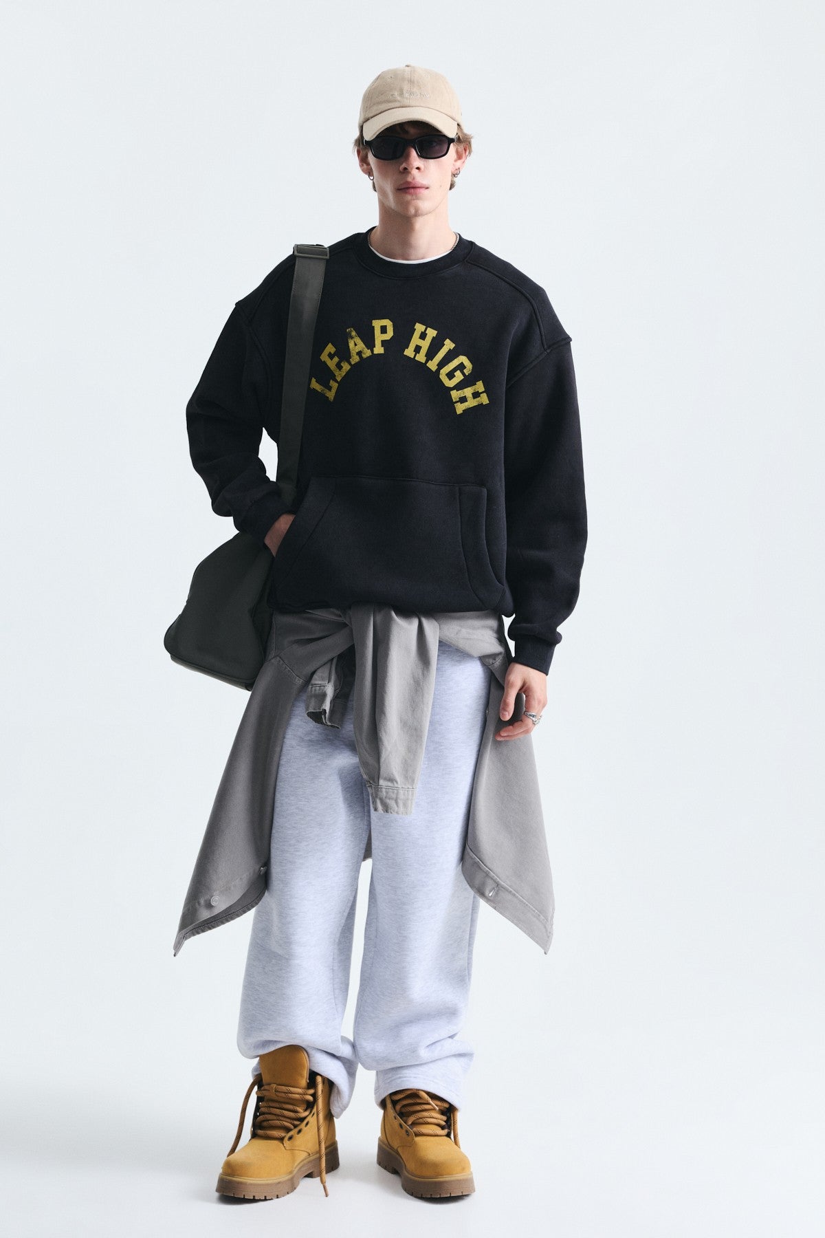 Oversized Sweatshirt with Printed Design (Machine Washable)