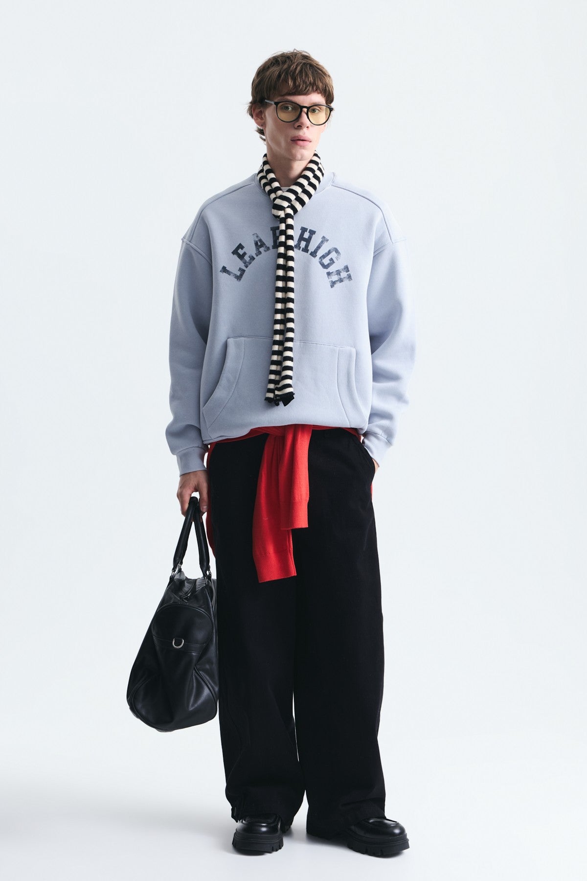 Oversized Sweatshirt with Printed Design (Machine Washable)