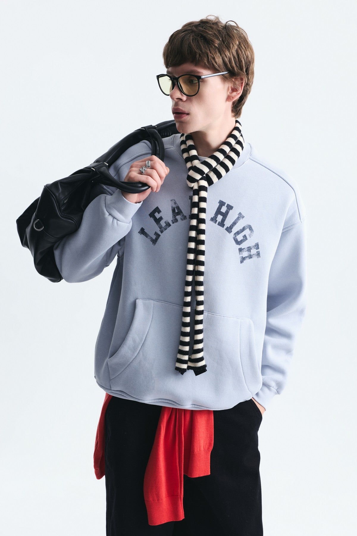 Oversized Sweatshirt with Printed Design (Machine Washable)