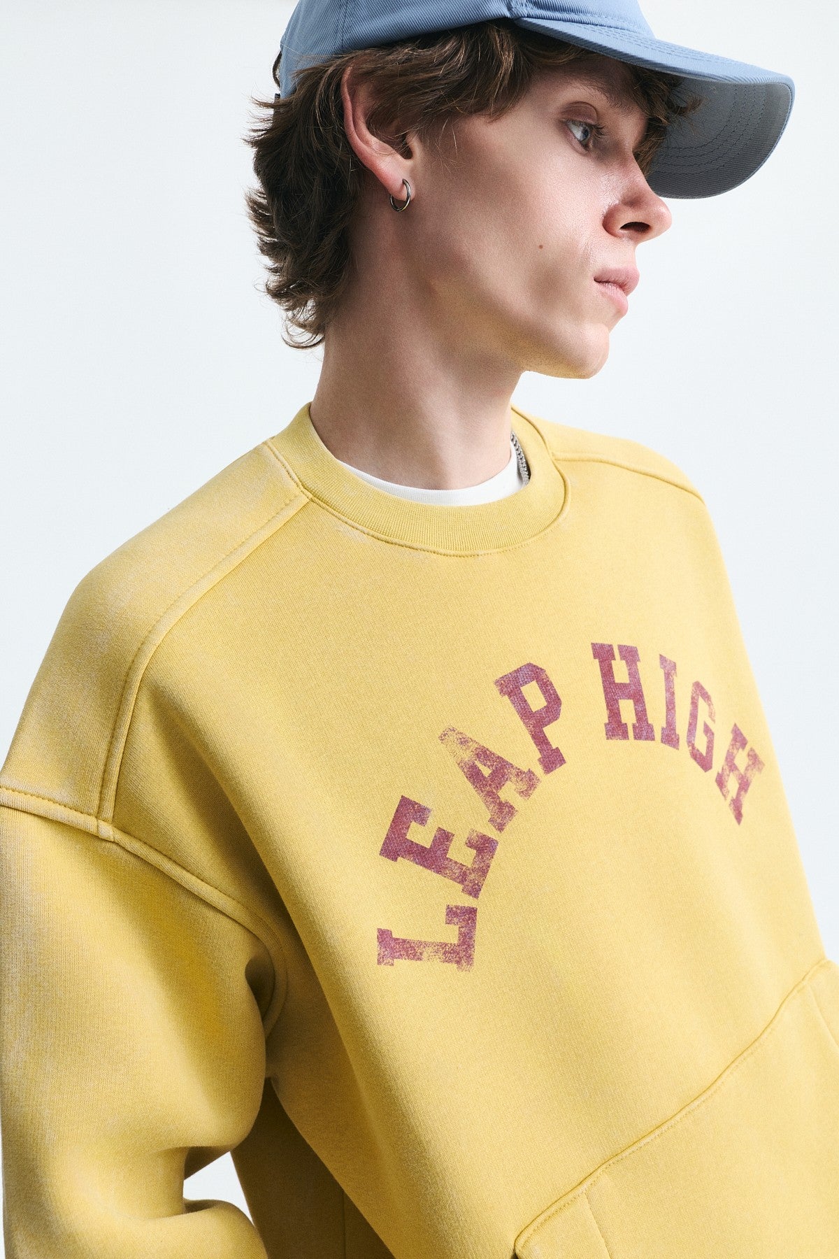 Oversized Sweatshirt with Printed Design (Machine Washable)