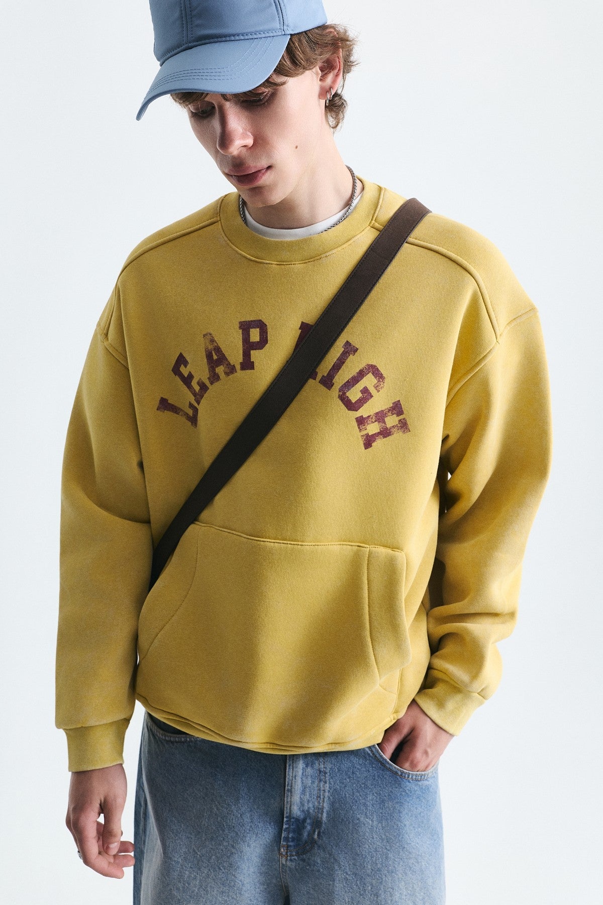 Oversized Sweatshirt with Printed Design (Machine Washable)