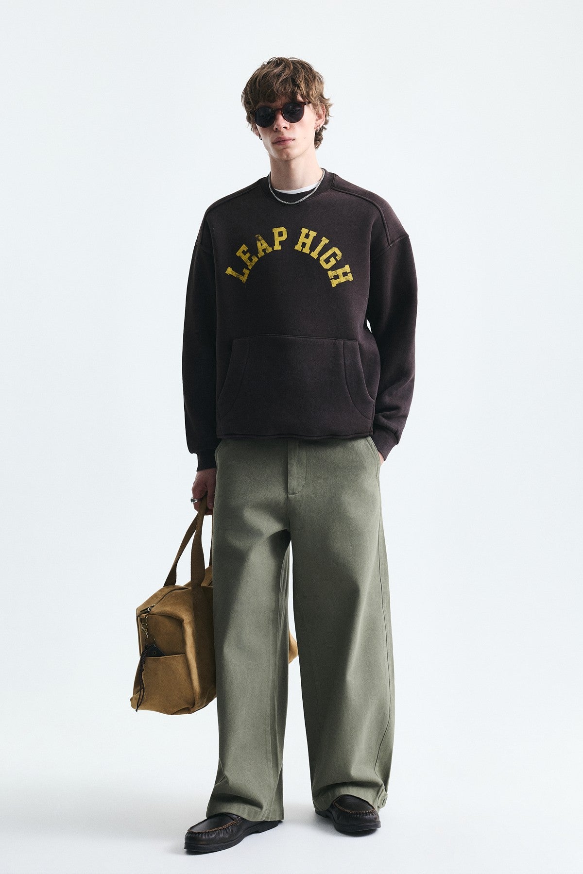 Oversized Sweatshirt with Printed Design (Machine Washable)
