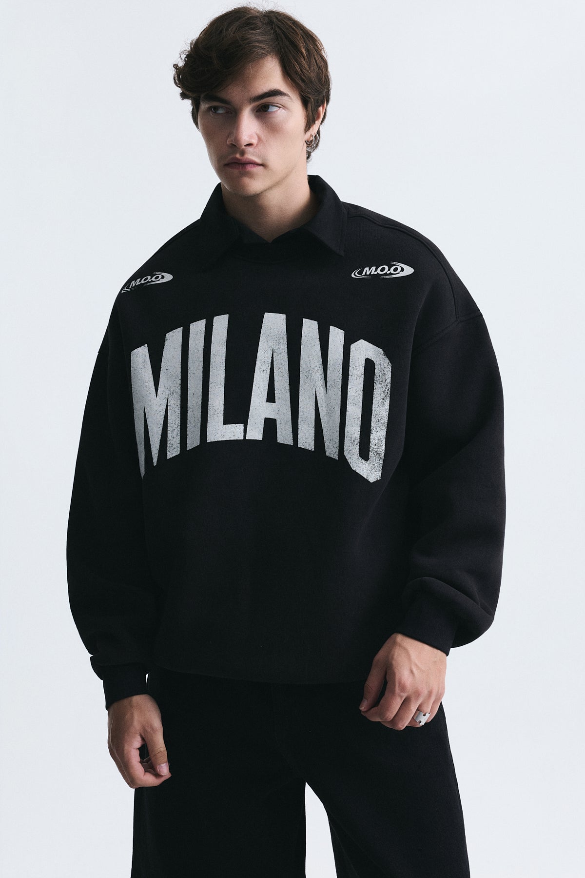 Milan-Printed Oversized Sweatshirt
