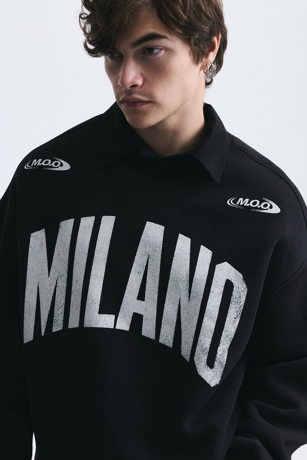 Milan-Printed Oversized Sweatshirt