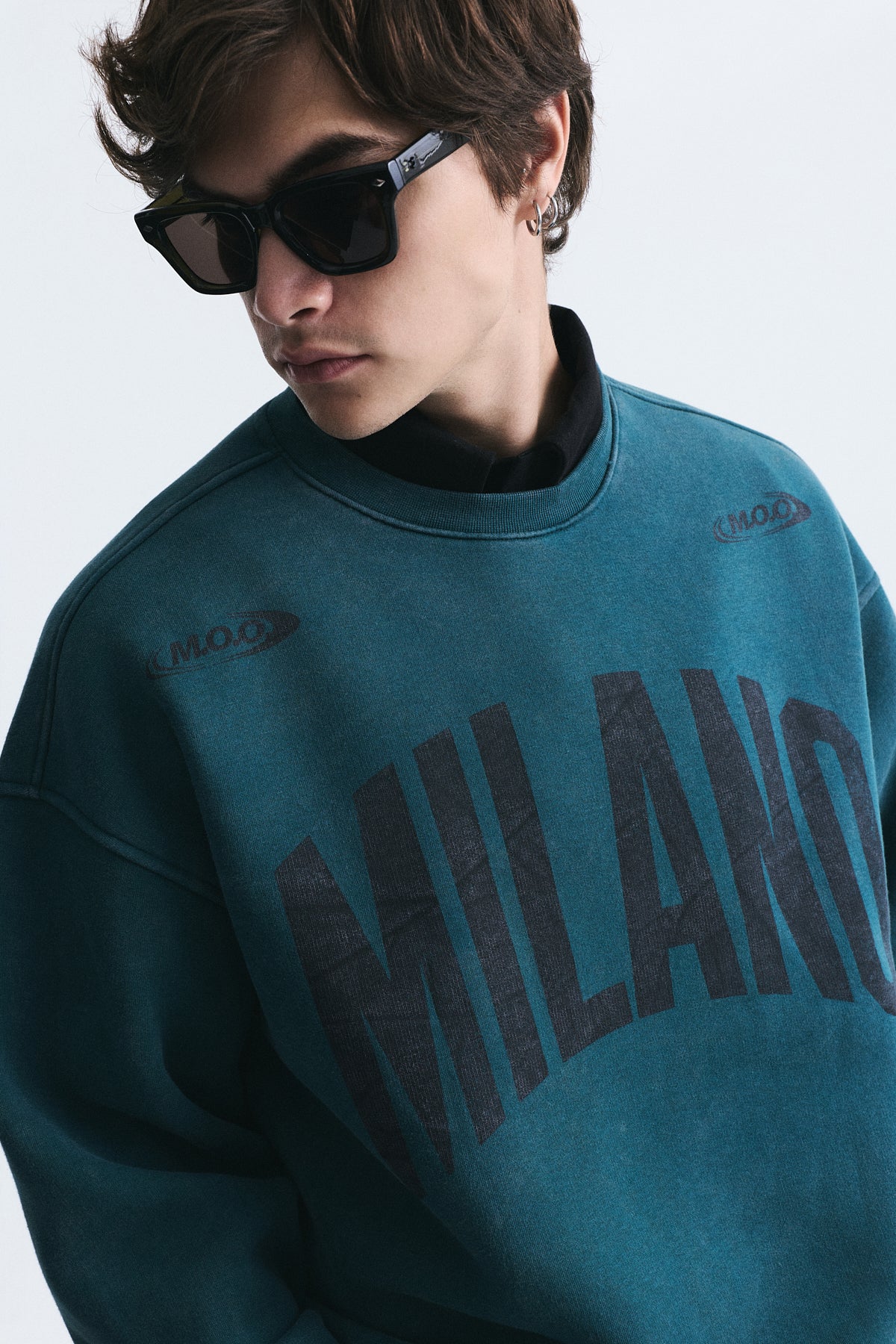 Milan-Printed Oversized Sweatshirt