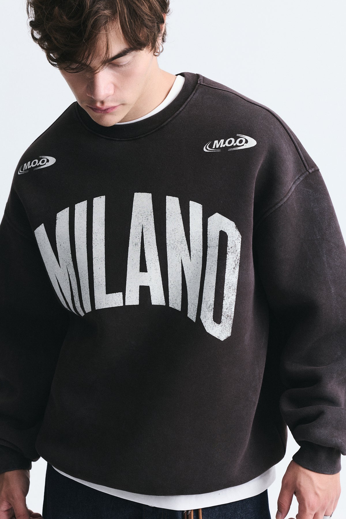 Milan-Printed Oversized Sweatshirt