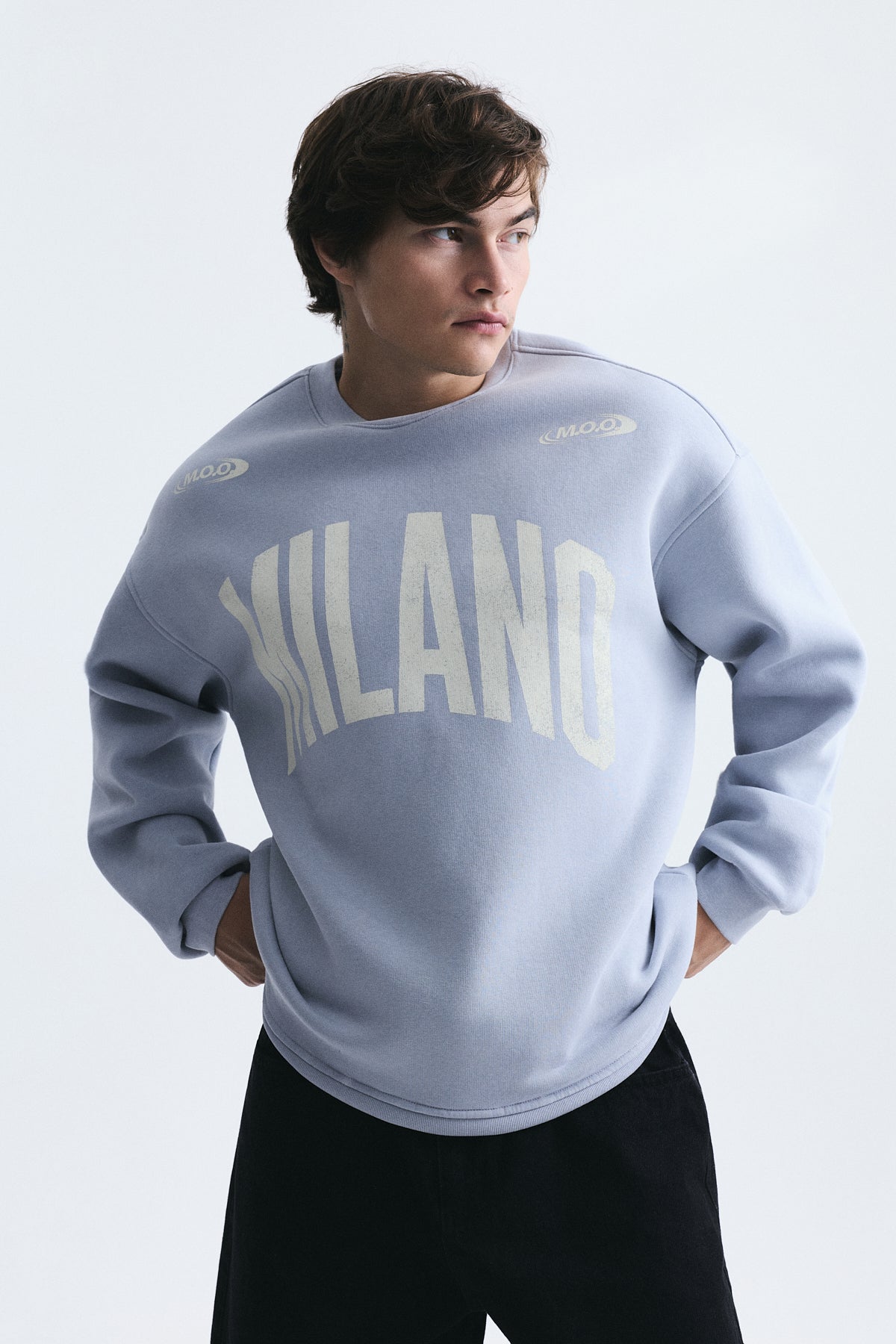 Milan-Printed Oversized Sweatshirt