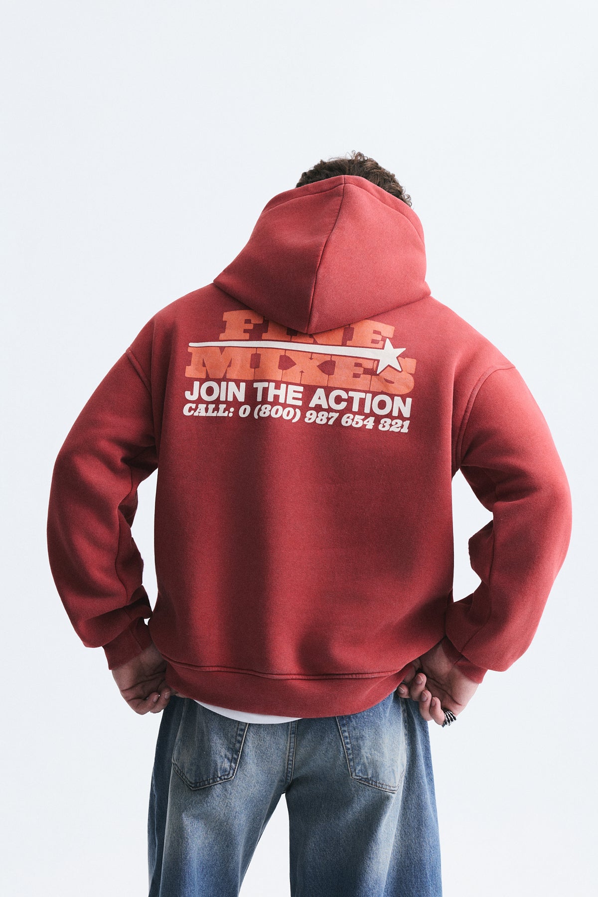 Oversized Washable Hooded Sweatshirt