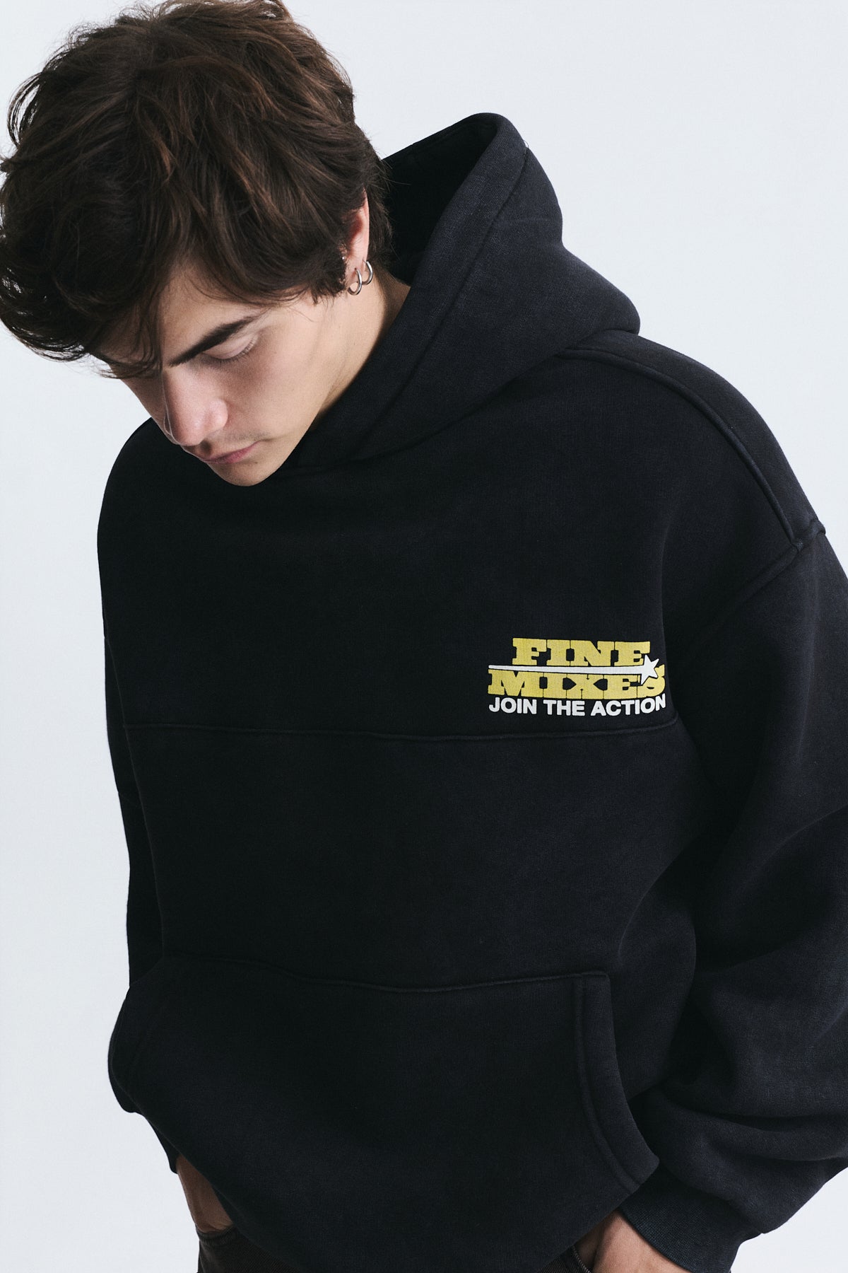 Oversized Washable Hooded Sweatshirt