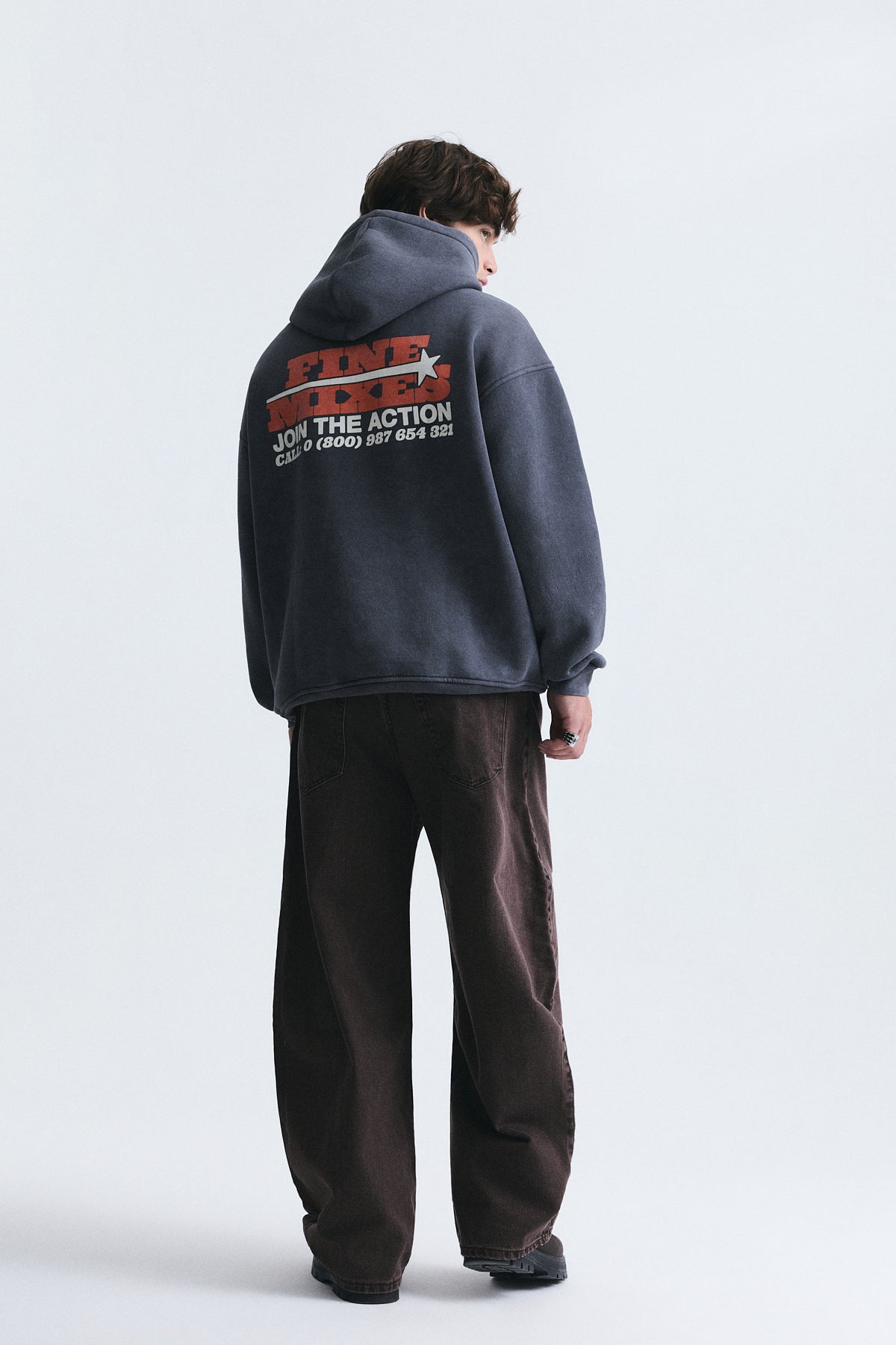 Oversized Washable Hooded Sweatshirt