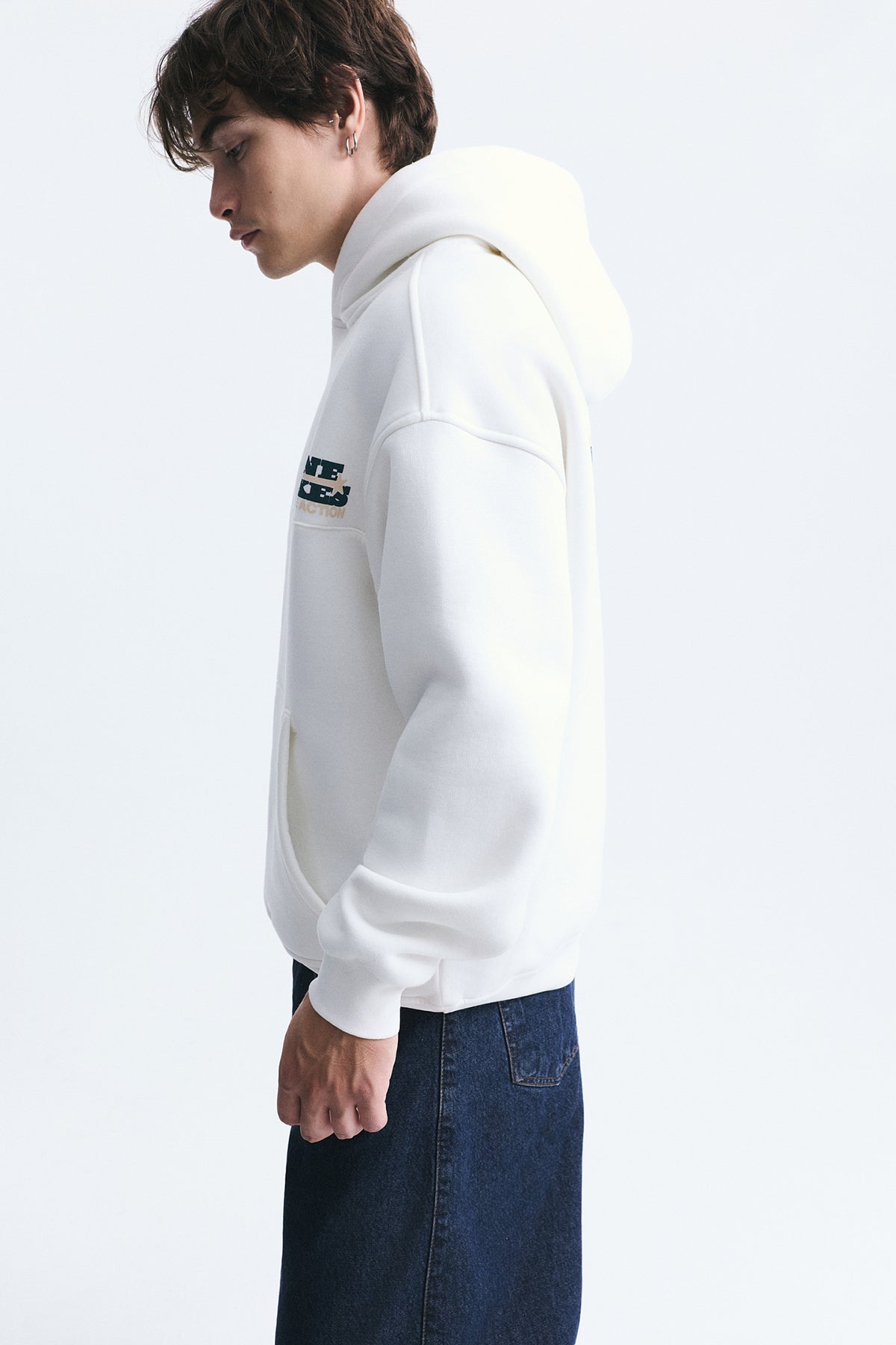 Oversized Washable Hooded Sweatshirt