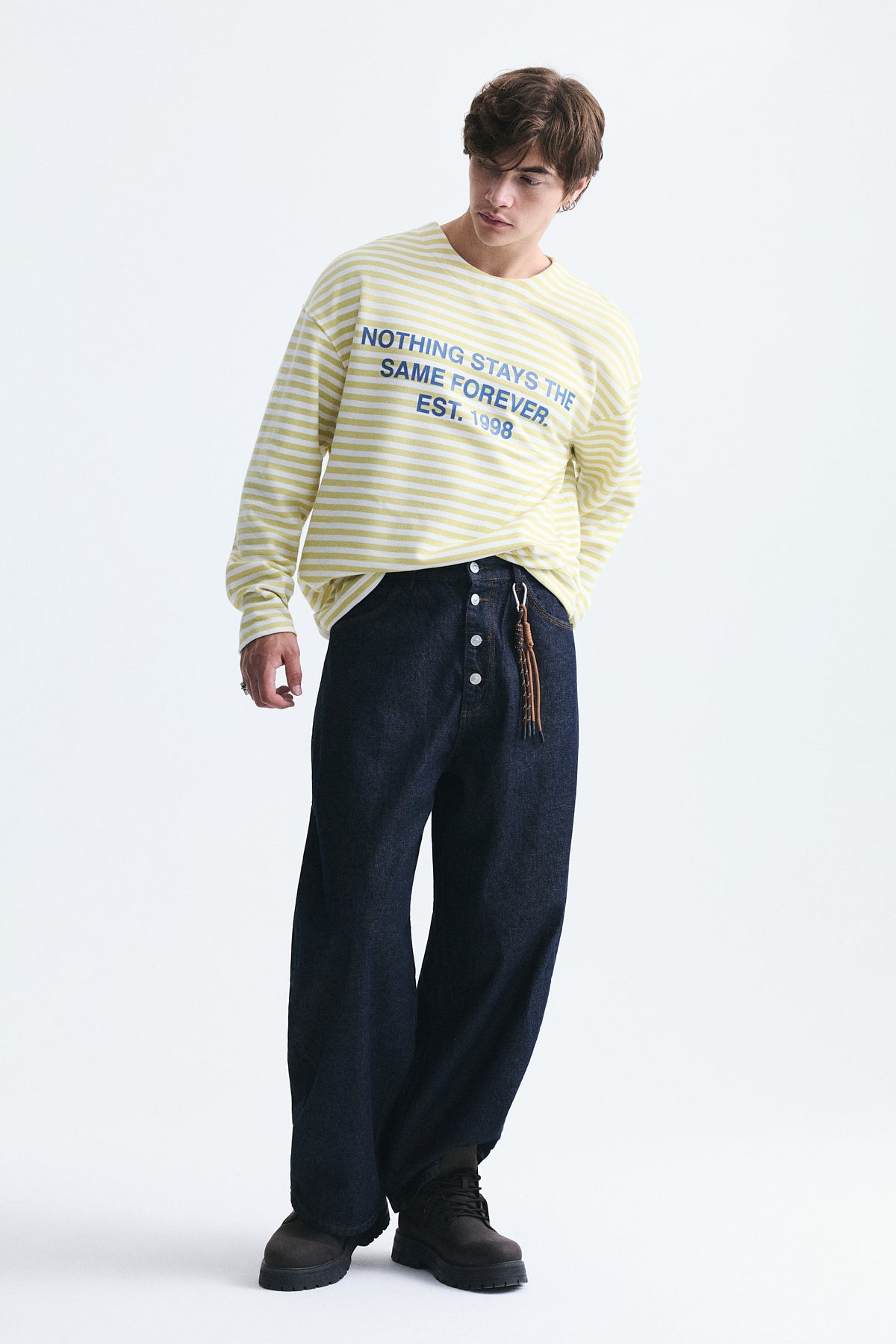 Oversized Striped Sweatshirt