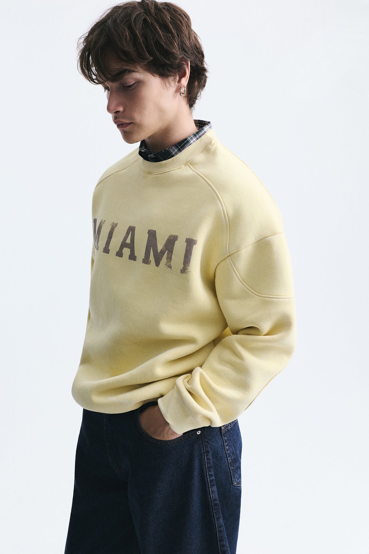 Miami Printed Bike Neck Sweatshirt