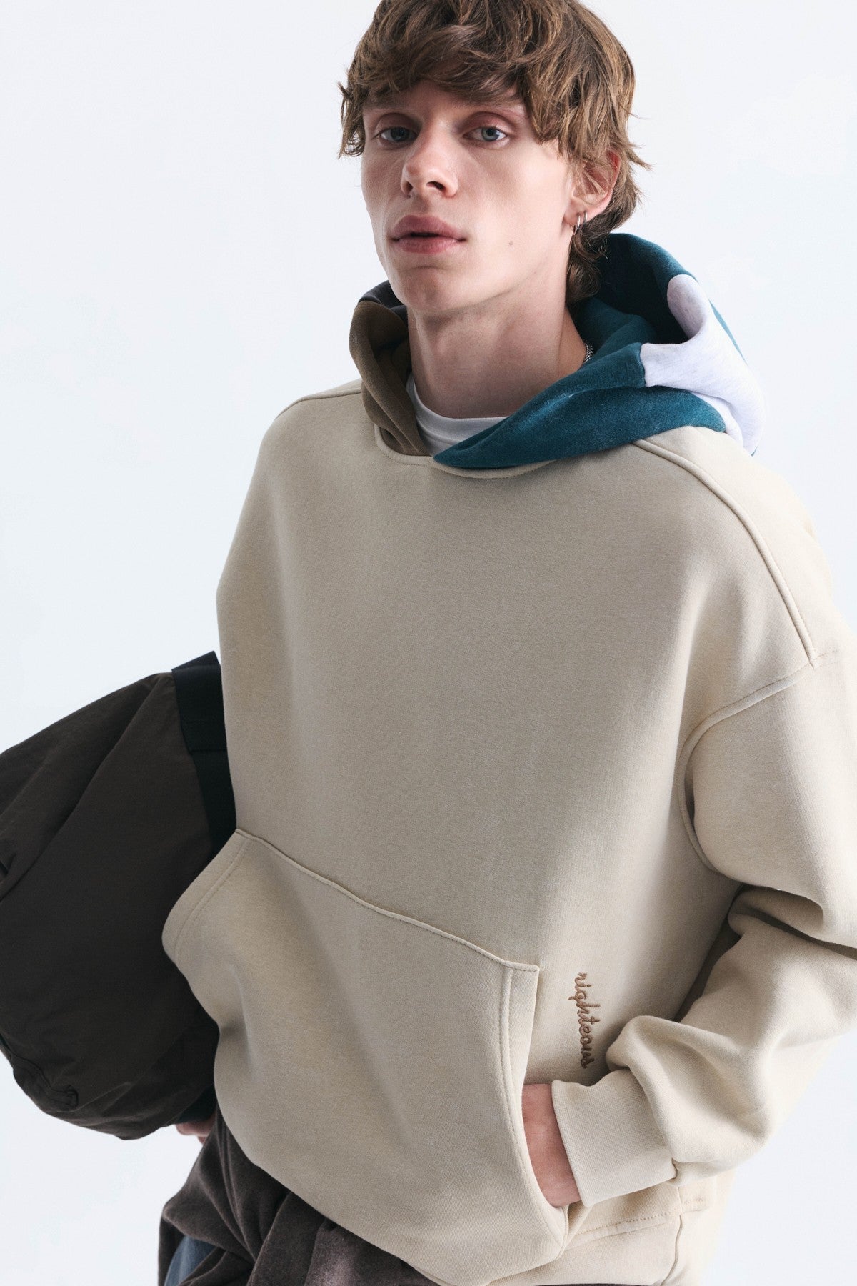 Boxy Fit Hooded Sweatshirt
