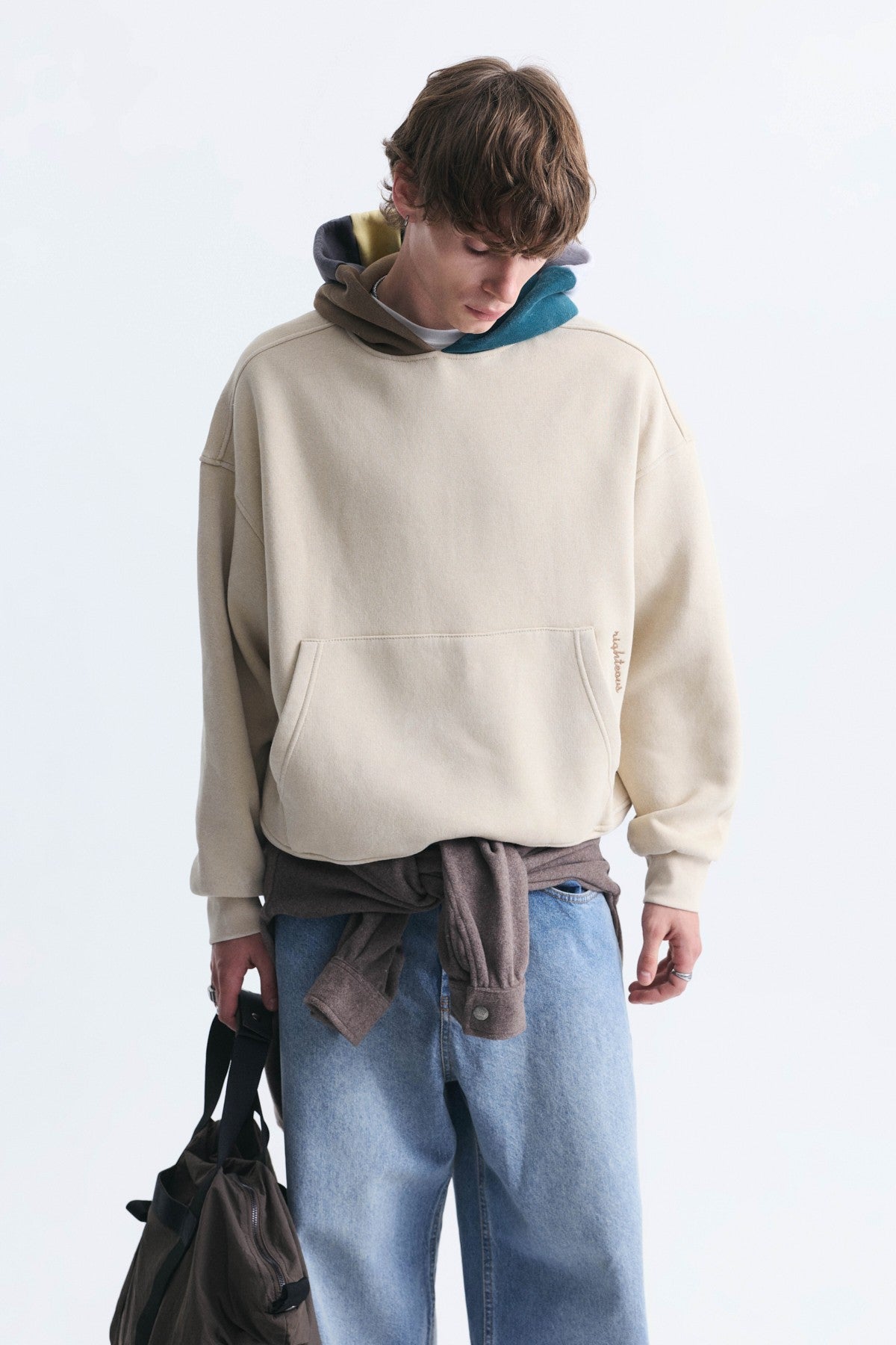 Boxy Fit Hooded Sweatshirt