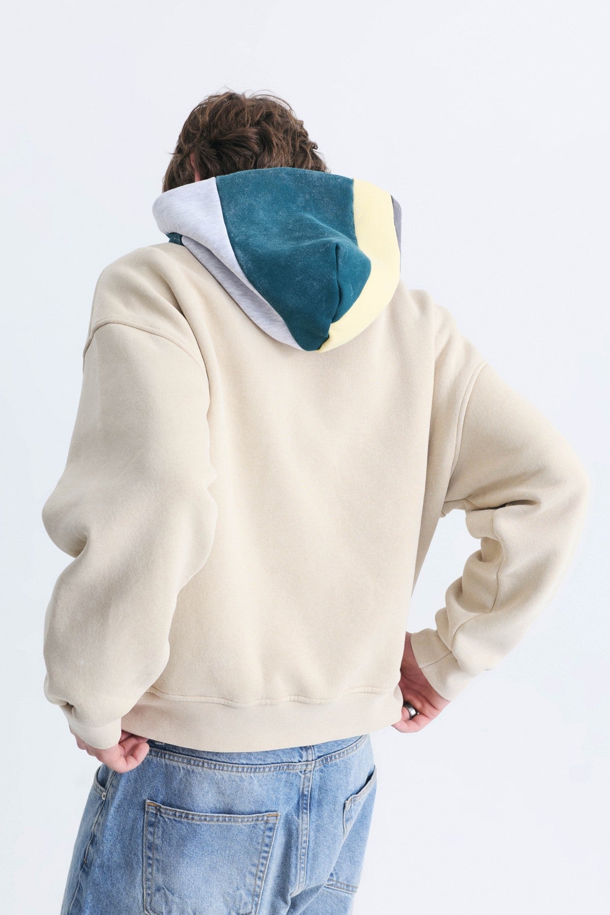 Boxy Fit Hooded Sweatshirt