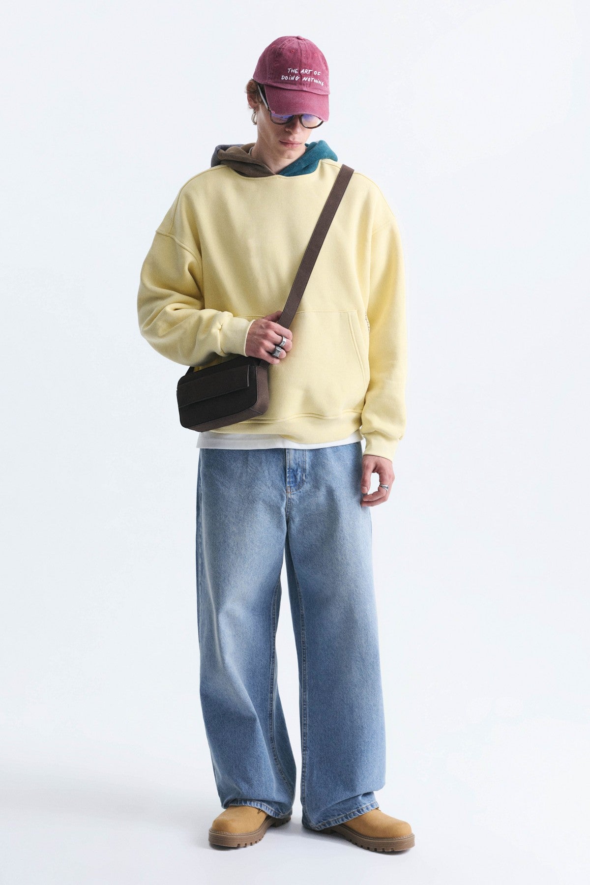 Boxy Fit Hooded Sweatshirt