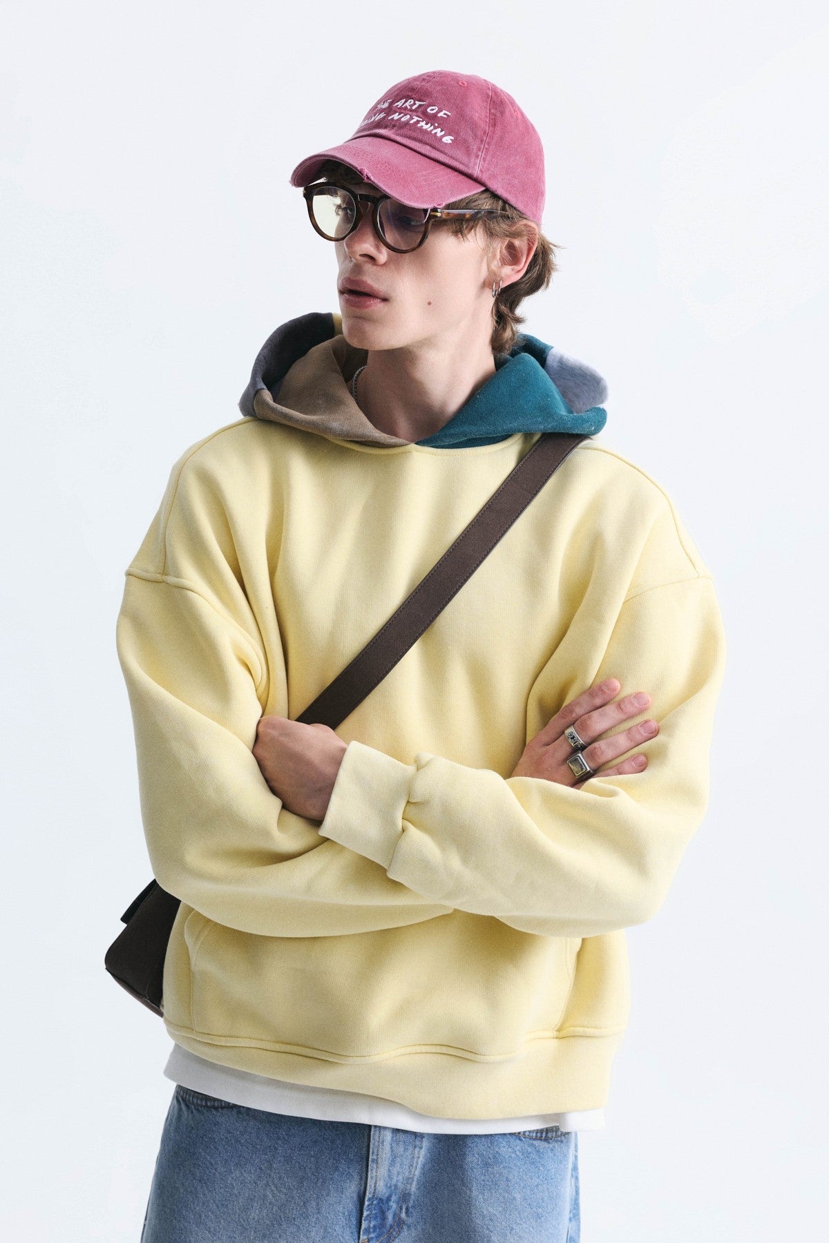 Boxy Fit Hooded Sweatshirt