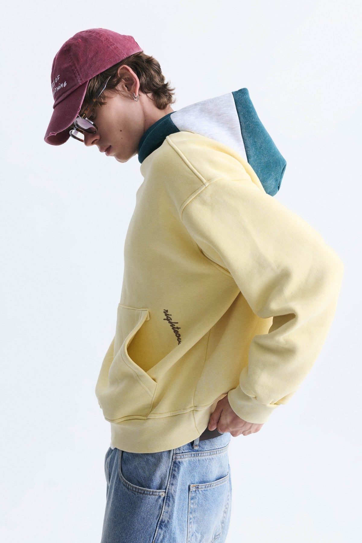 Boxy Fit Hooded Sweatshirt