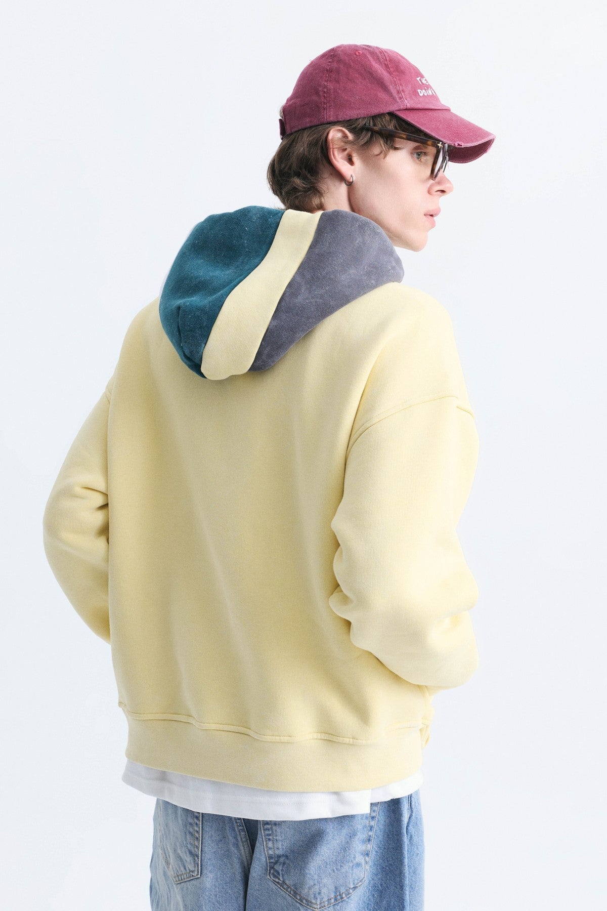 Boxy Fit Hooded Sweatshirt