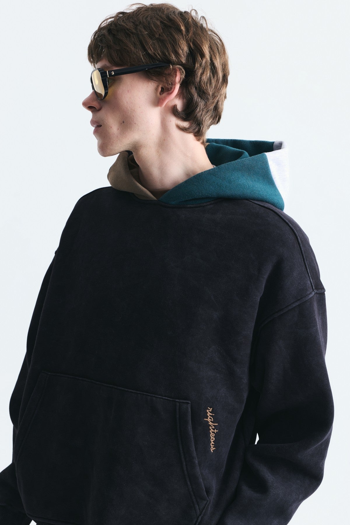 Boxy Fit Hooded Sweatshirt