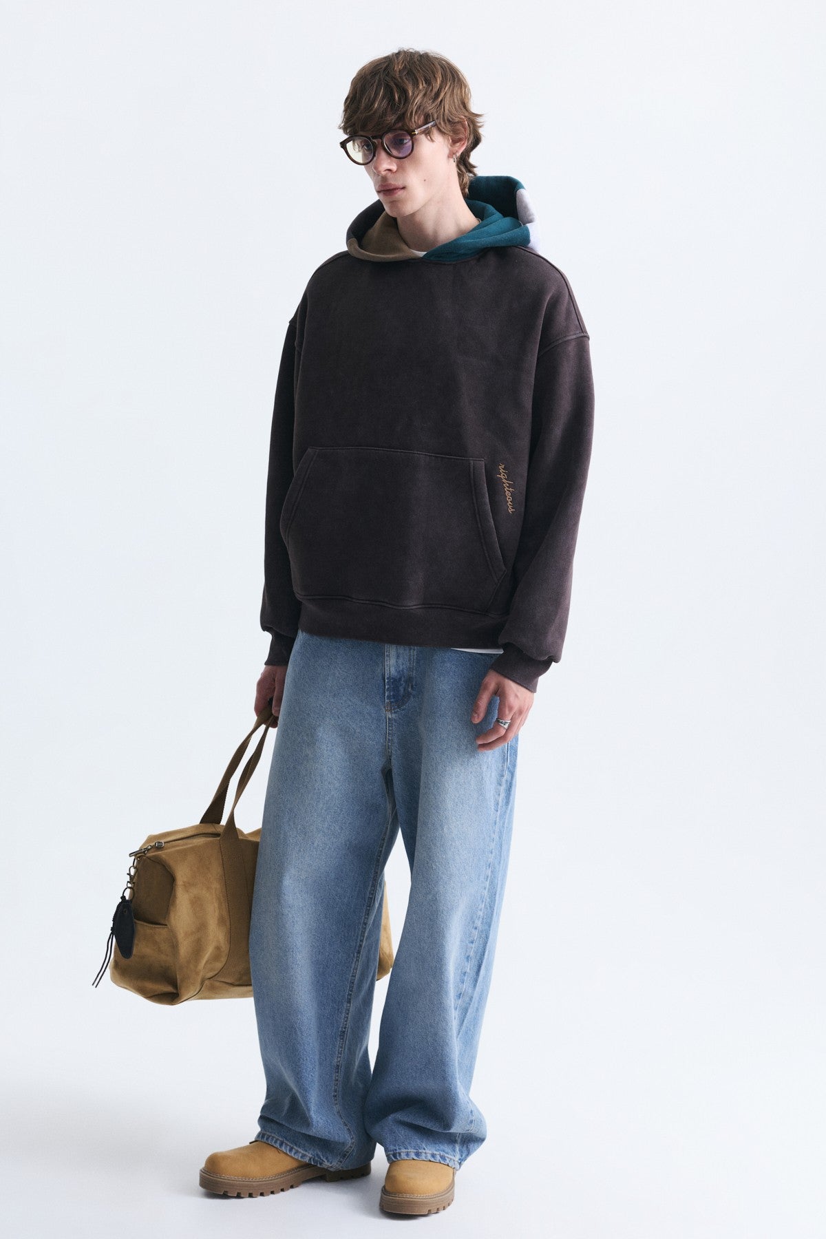 Boxy Fit Hooded Sweatshirt