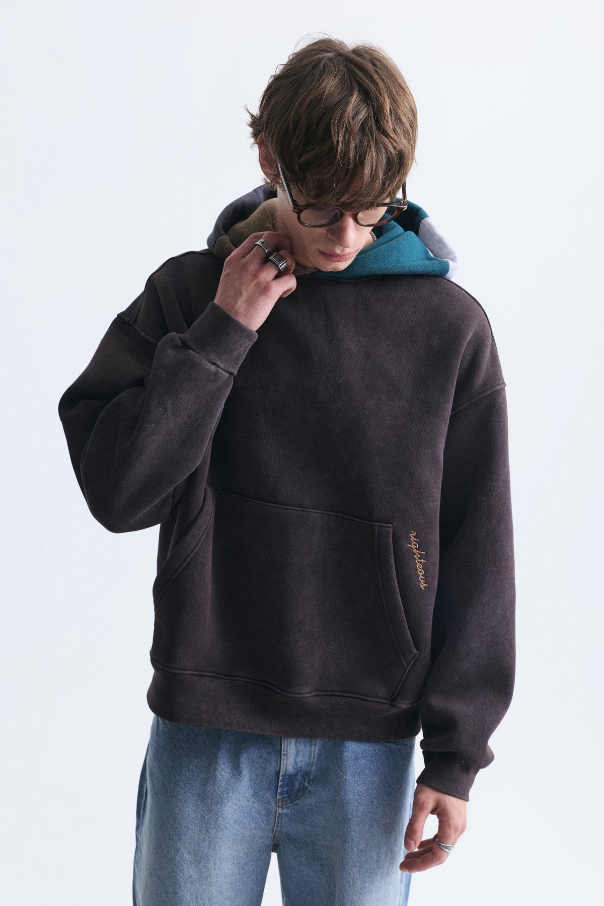 Boxy Fit Hooded Sweatshirt
