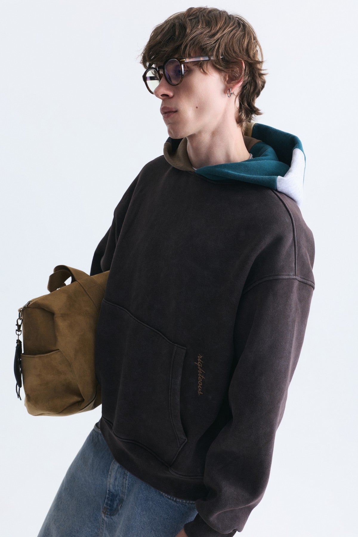 Boxy Fit Hooded Sweatshirt