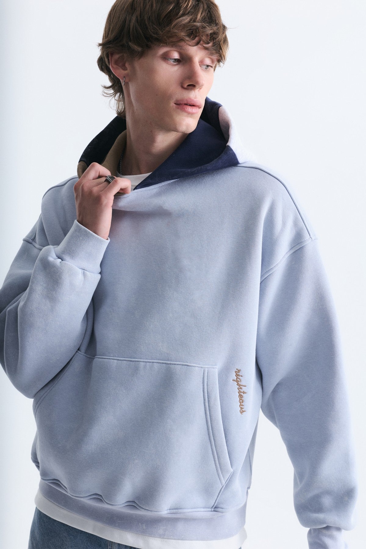 Boxy Fit Hooded Sweatshirt
