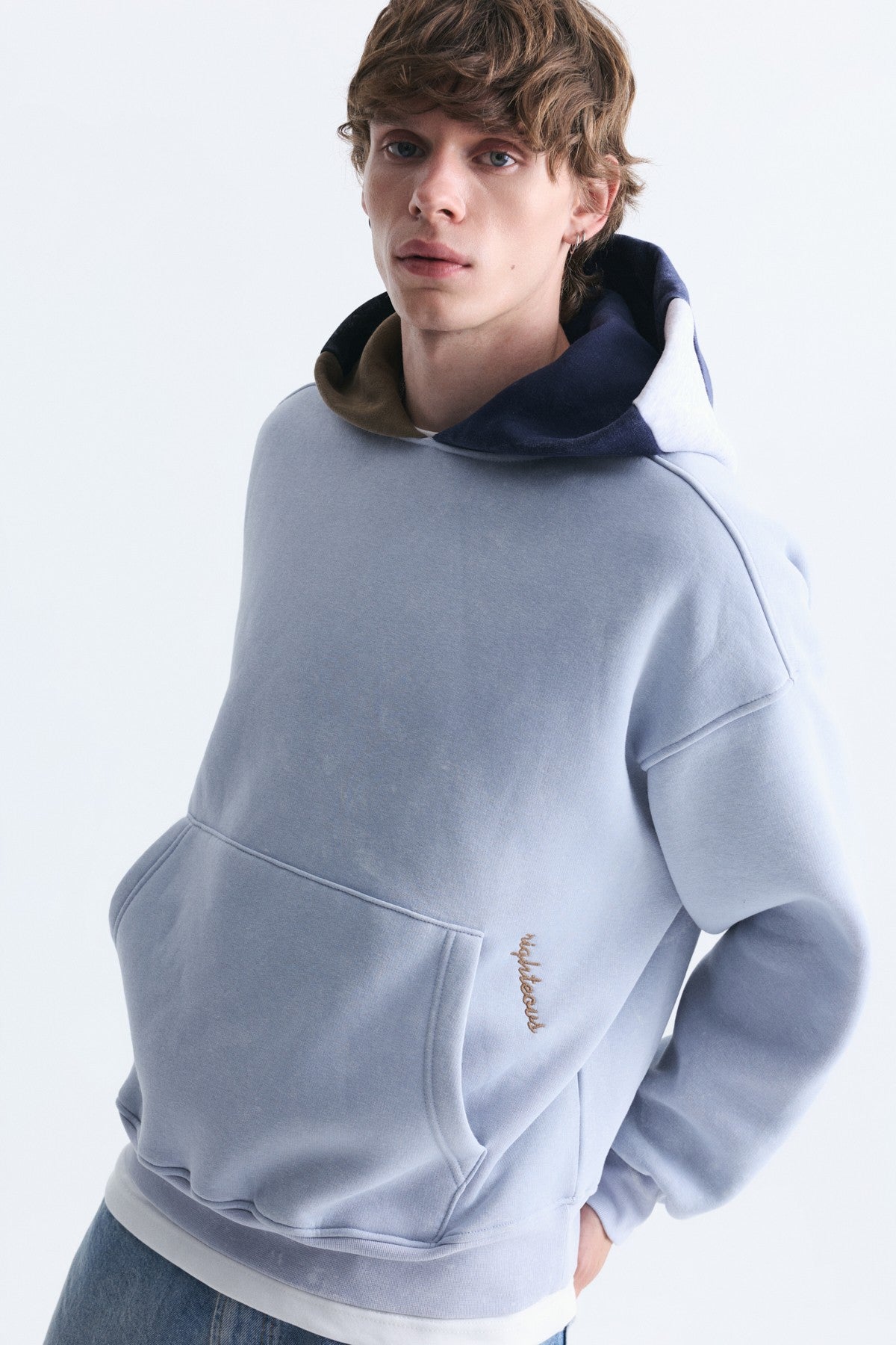 Boxy Fit Hooded Sweatshirt