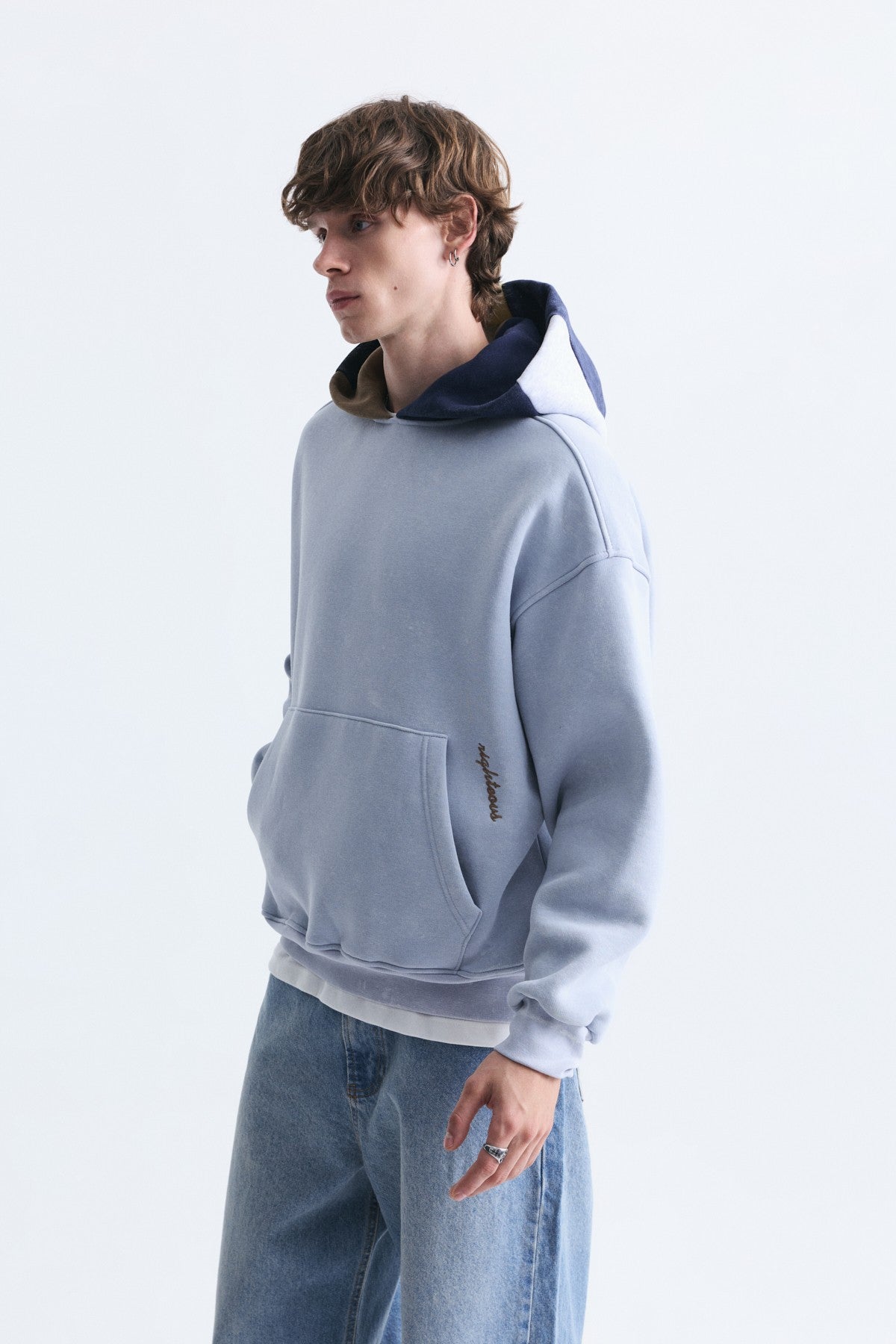 Boxy Fit Hooded Sweatshirt
