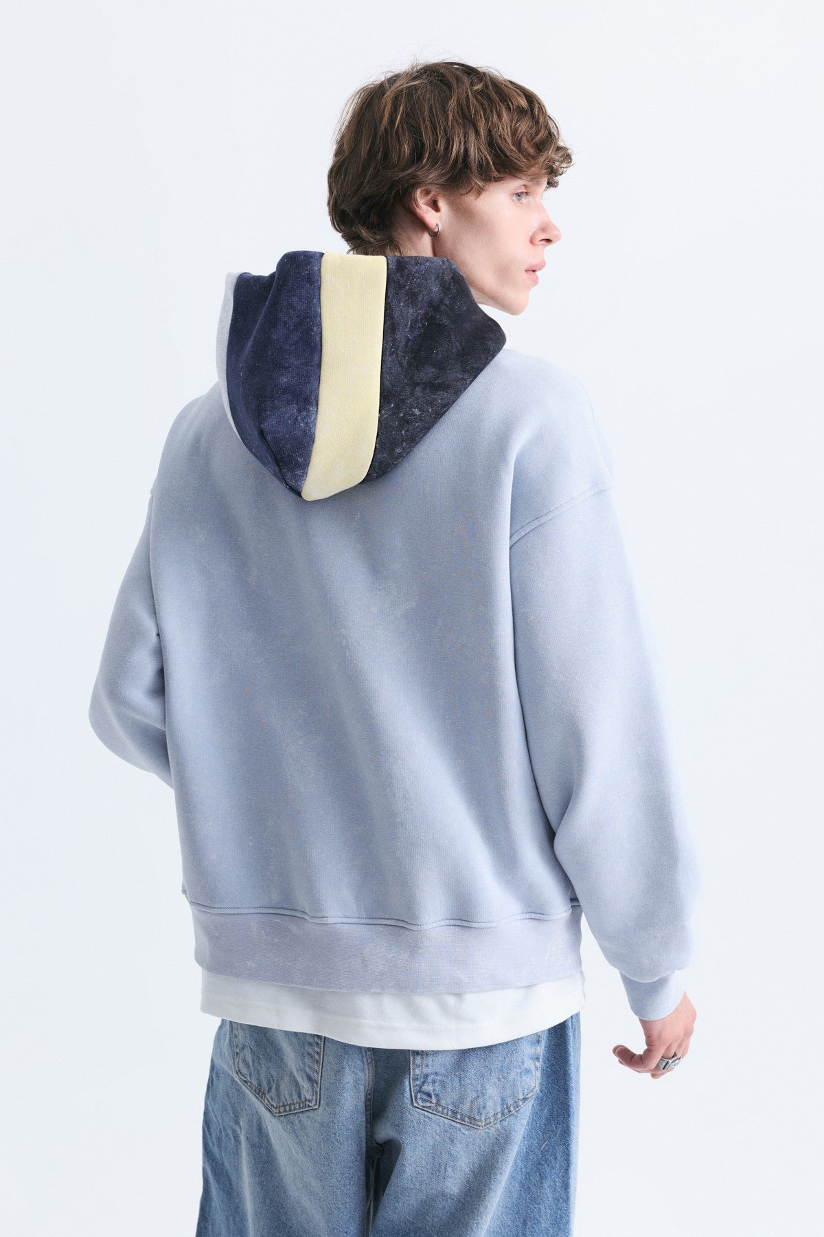 Boxy Fit Hooded Sweatshirt