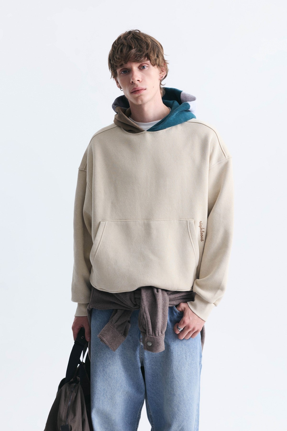 Boxy Fit Hooded Sweatshirt