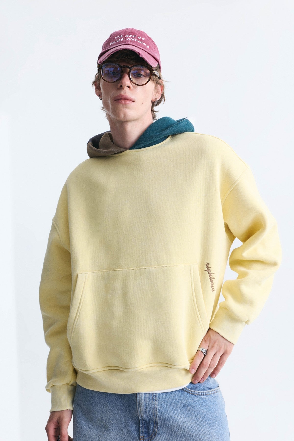 Boxy Fit Hooded Sweatshirt
