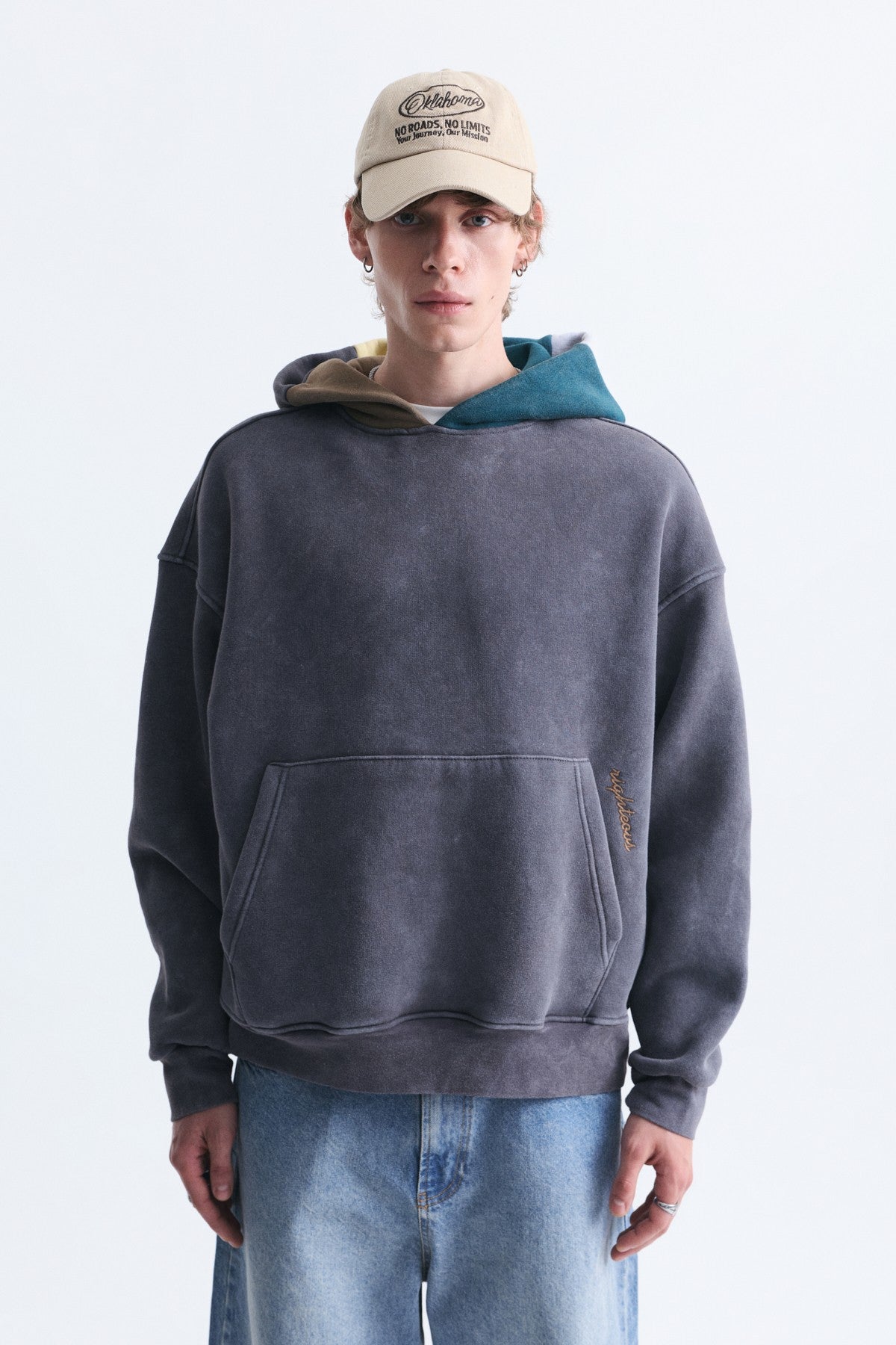 Boxy Fit Hooded Sweatshirt
