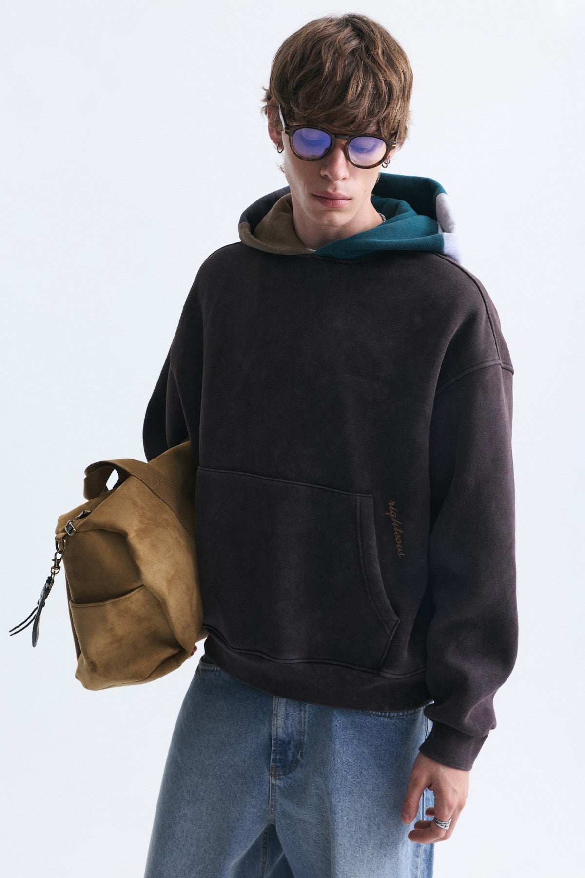 Boxy Fit Hooded Sweatshirt