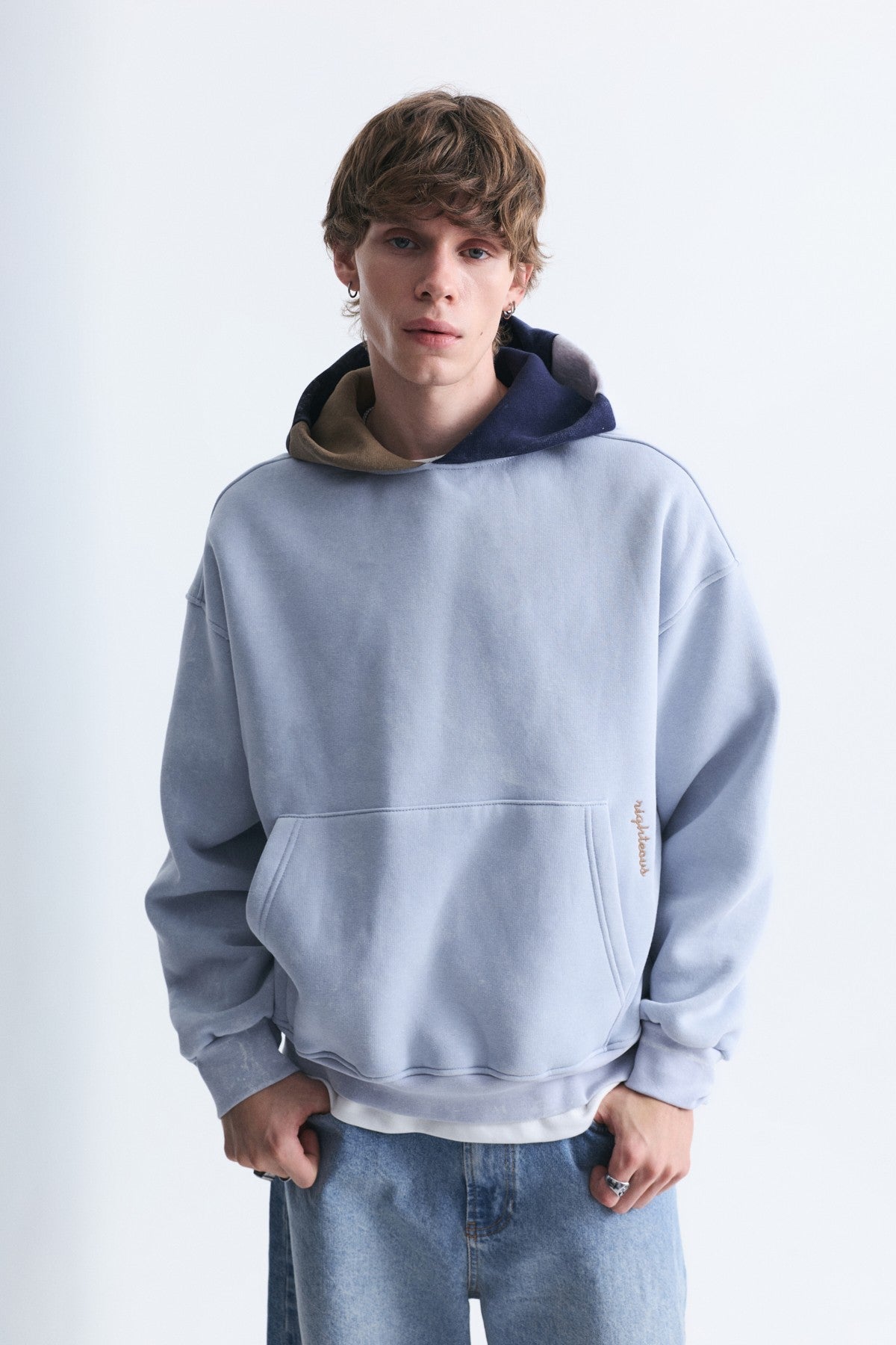 Boxy Fit Hooded Sweatshirt